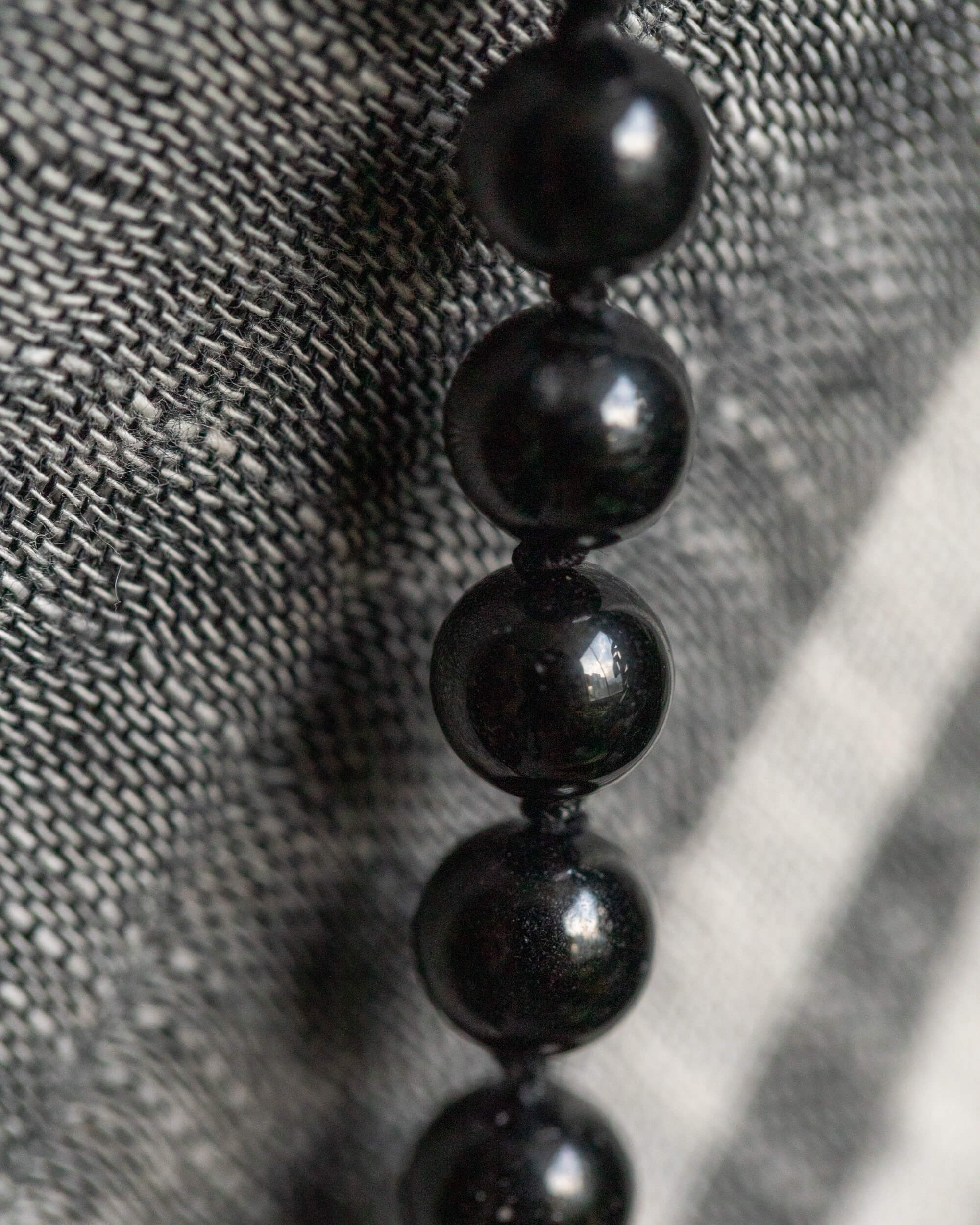 Japa Mala de Turmalina Negra (8 mm)