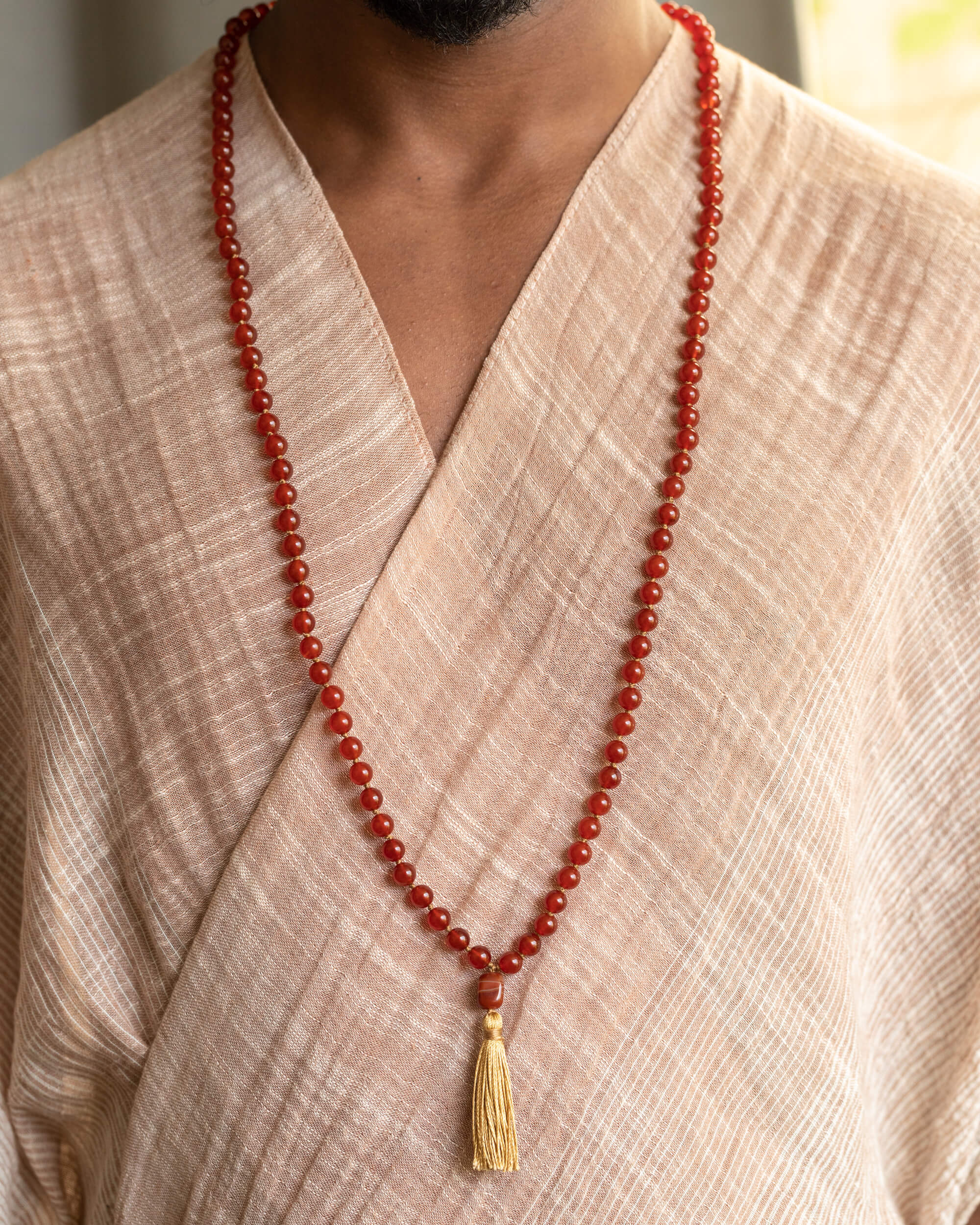 Japa Mala de Cornalina (8 mm)