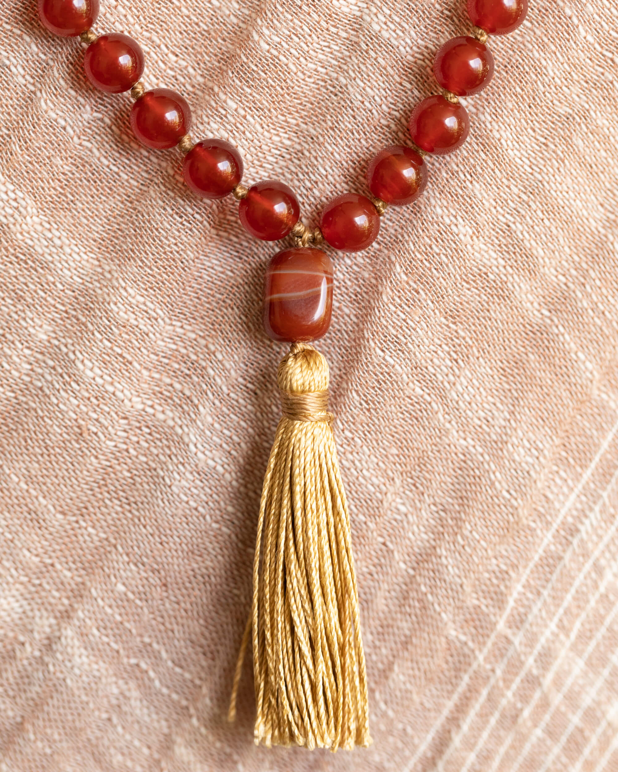 Japa Mala de Cornalina (8 mm)