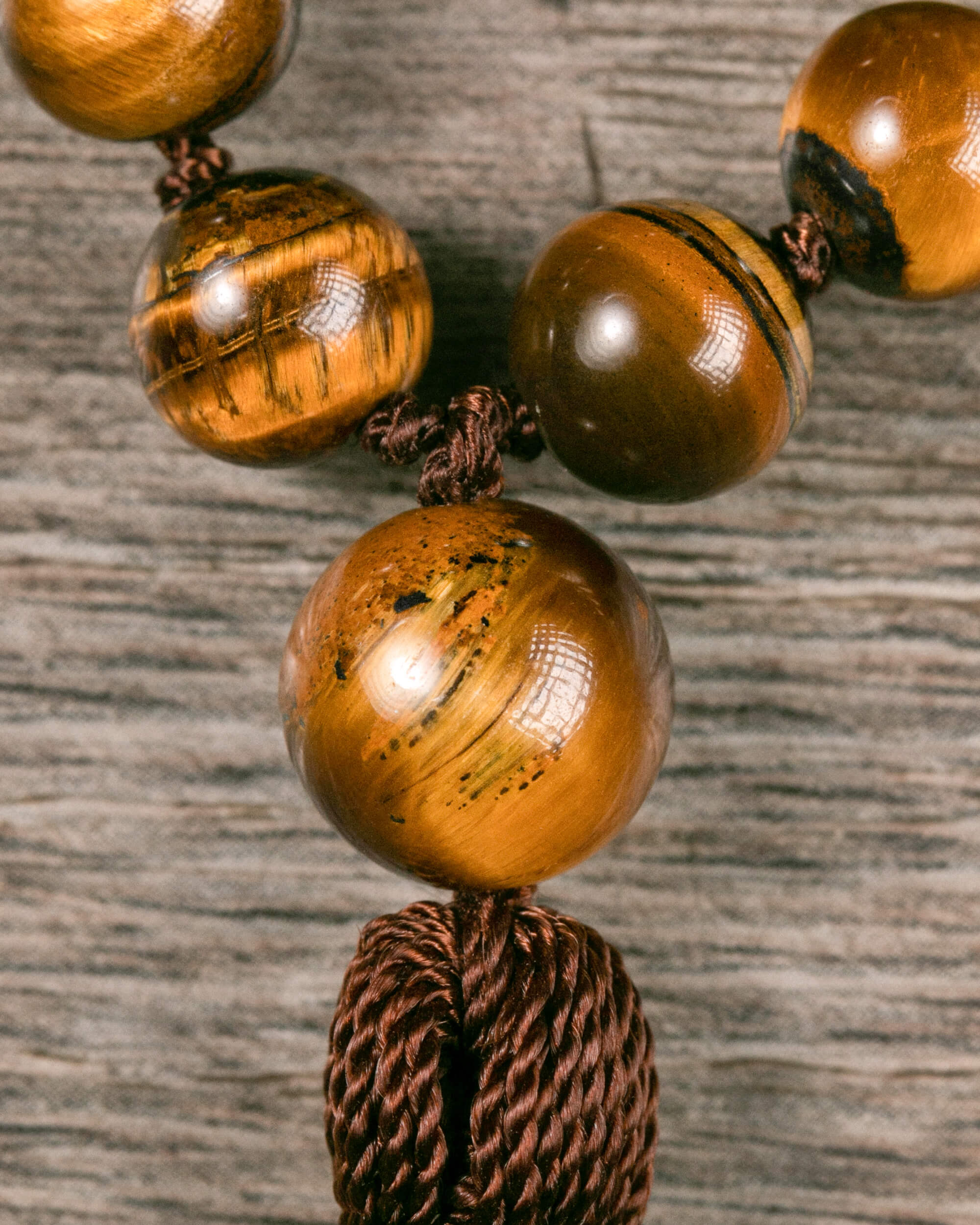 Japa Mala de Ojo de Tigre (8 mm)