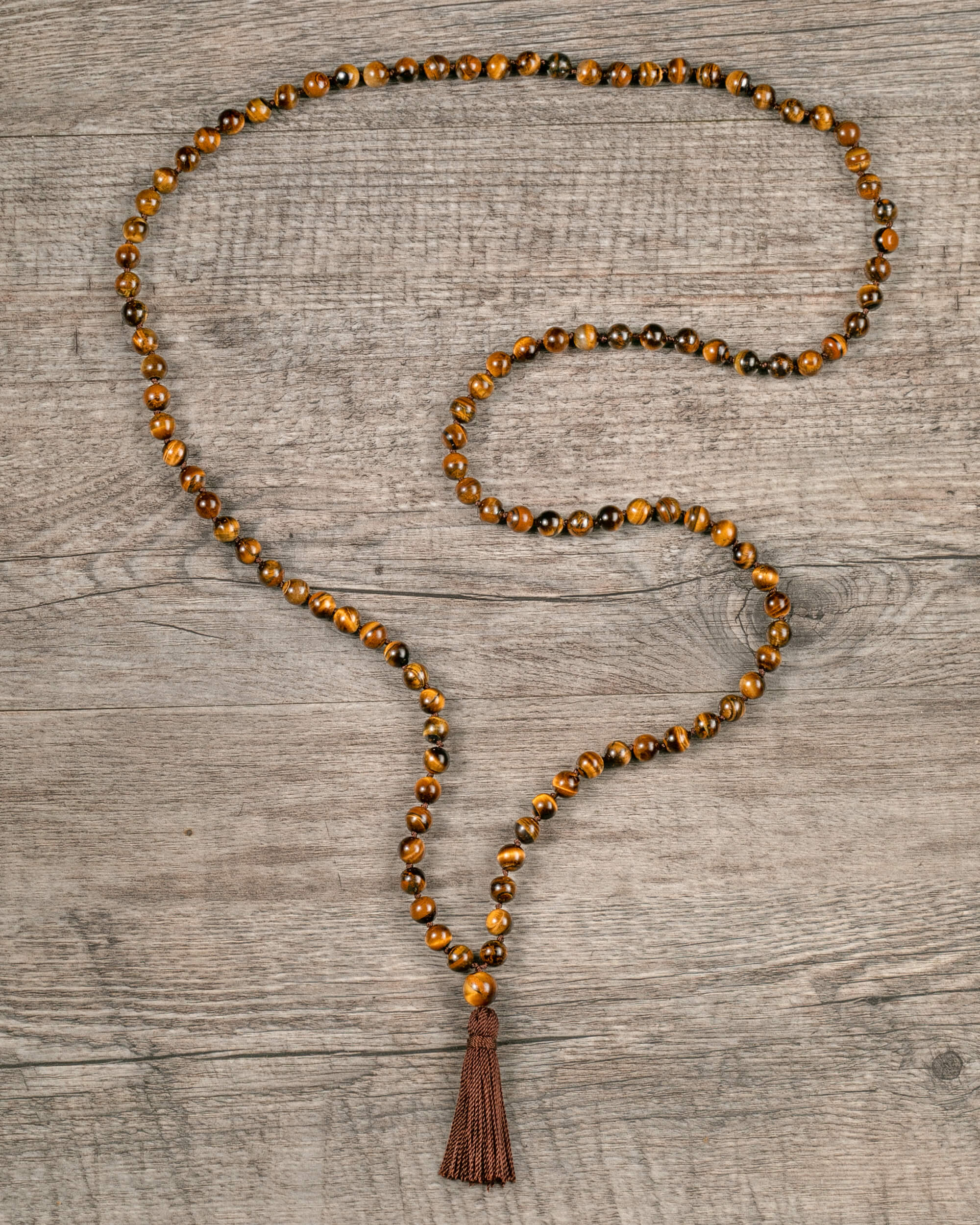 Japa Mala de Ojo de Tigre (8 mm)