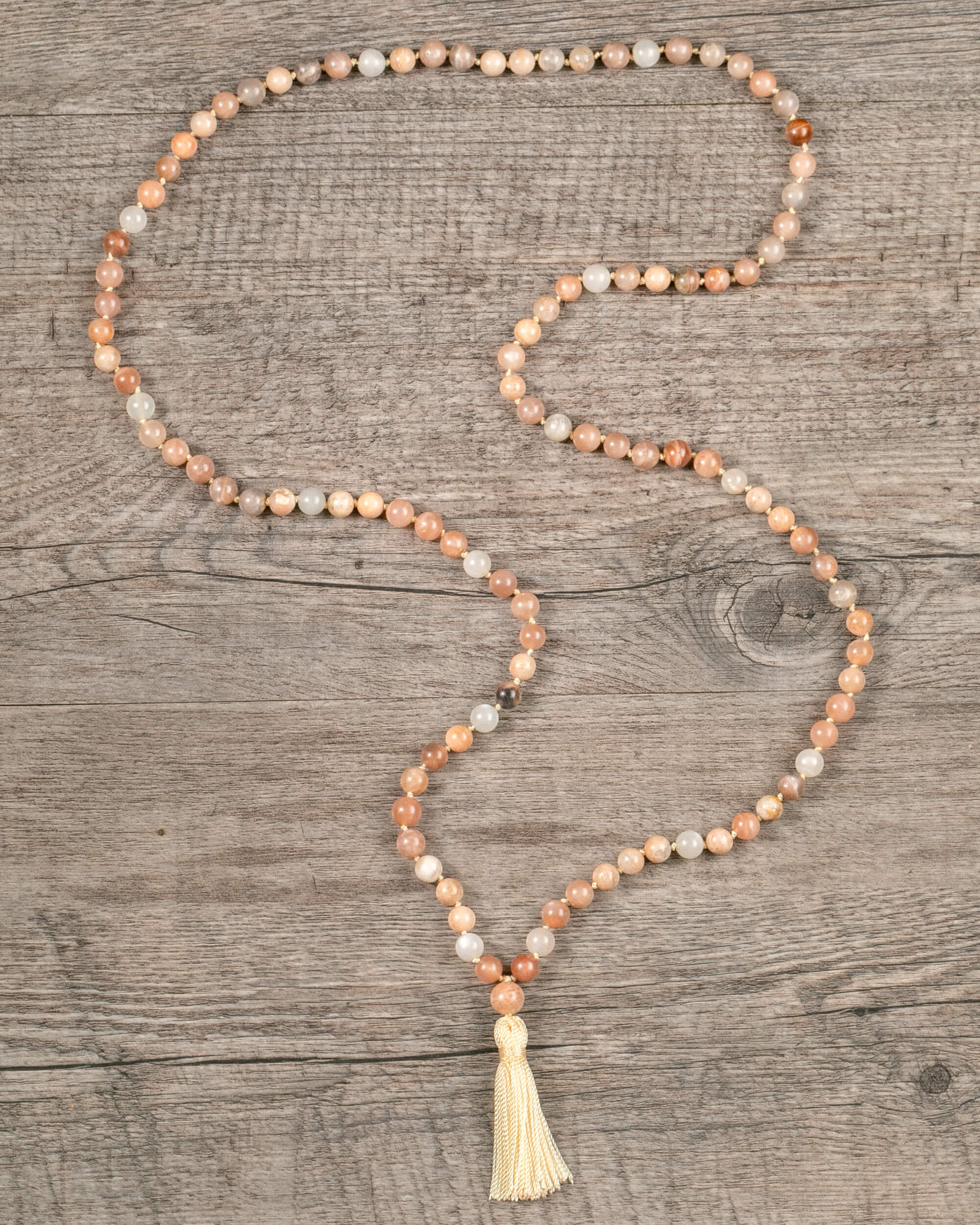 Japa Mala de Piedra Sol (8 mm)