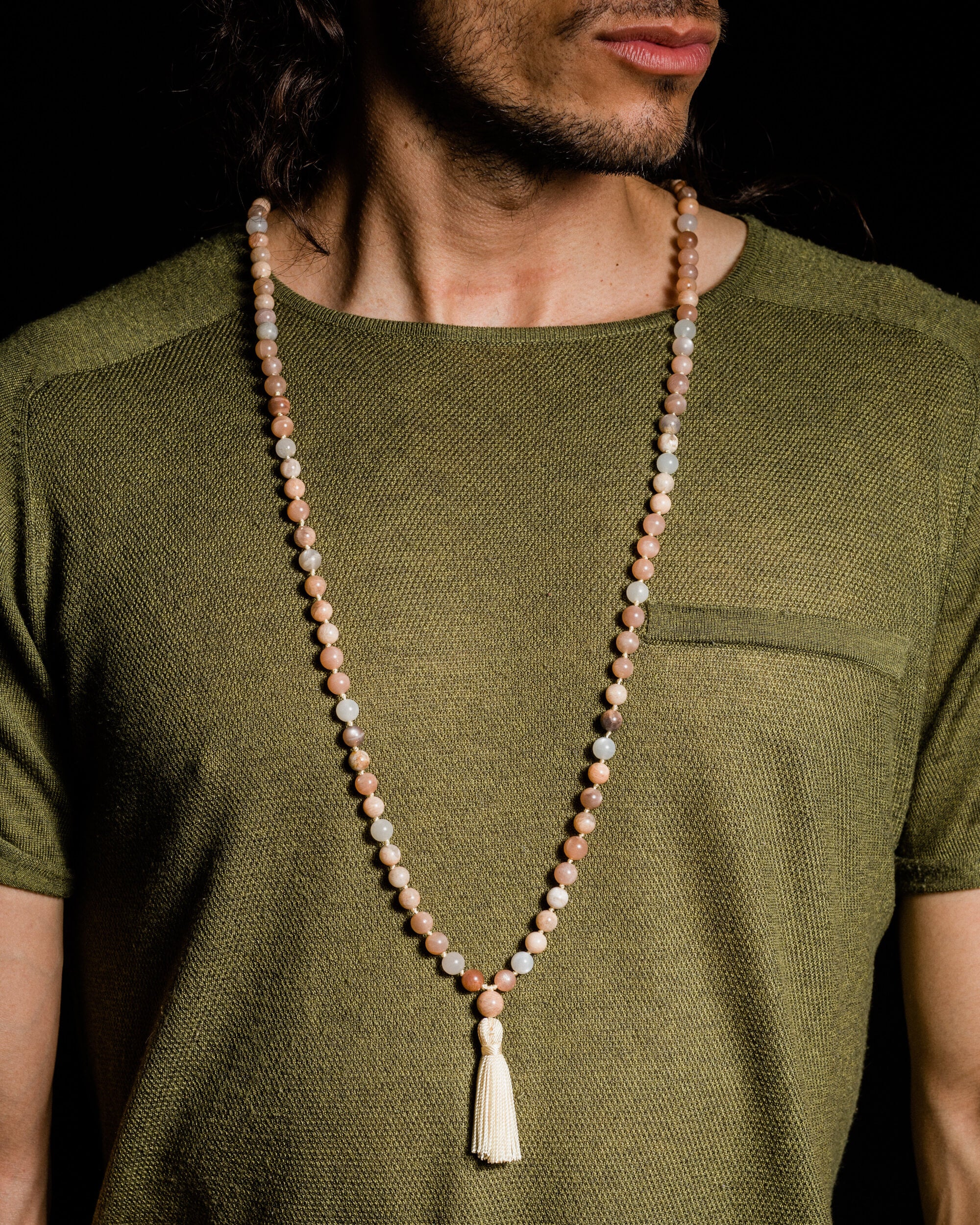 Japa Mala de Piedra Sol (8 mm)