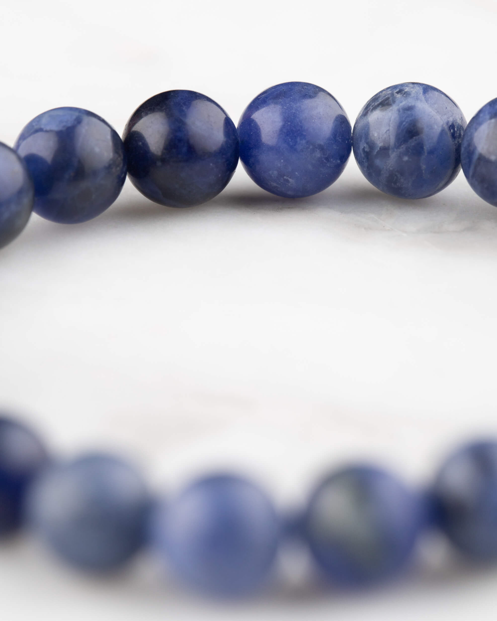 Pulsera de Sodalita 8 mm - Claridad Mental y Orden