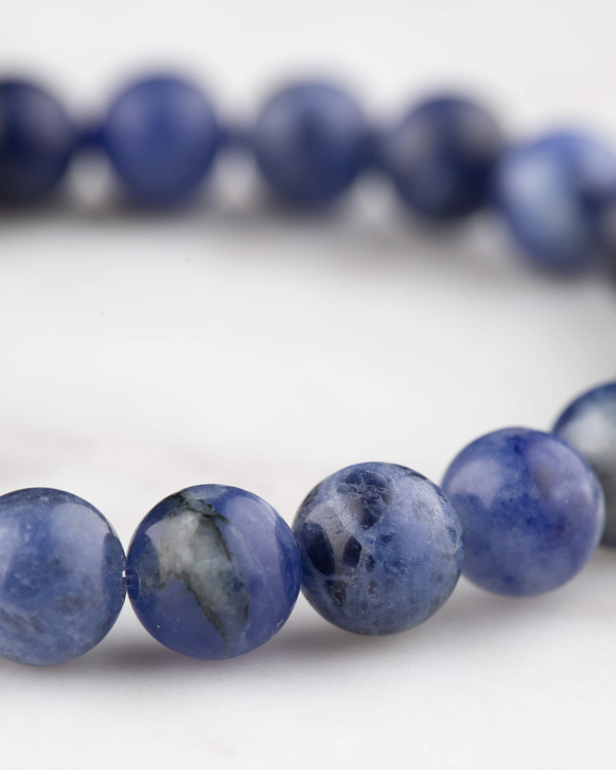 Pulsera de Sodalita 8 mm - Claridad Mental y Orden
