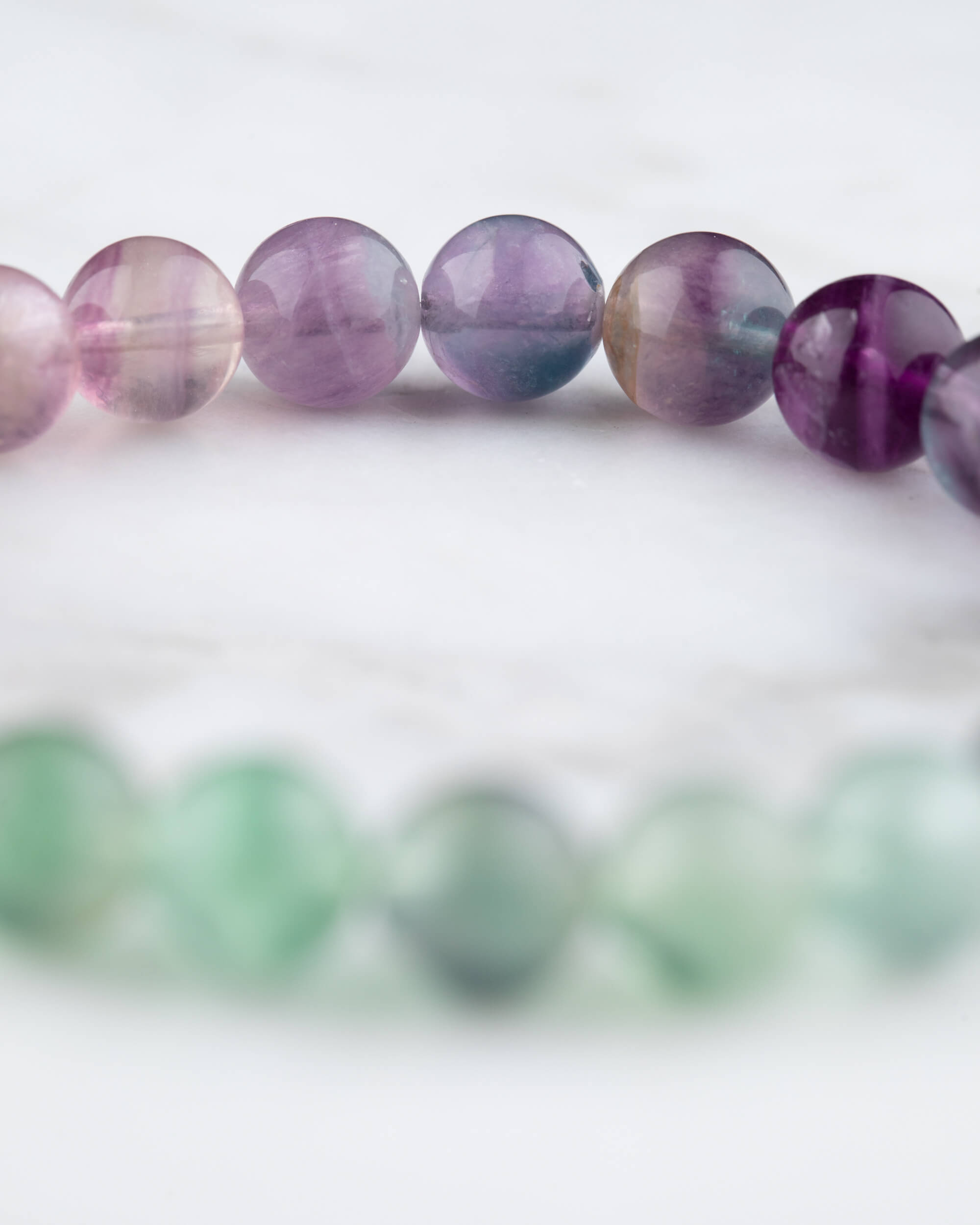 Pulsera de Fluorita Arcoíris (8 mm)