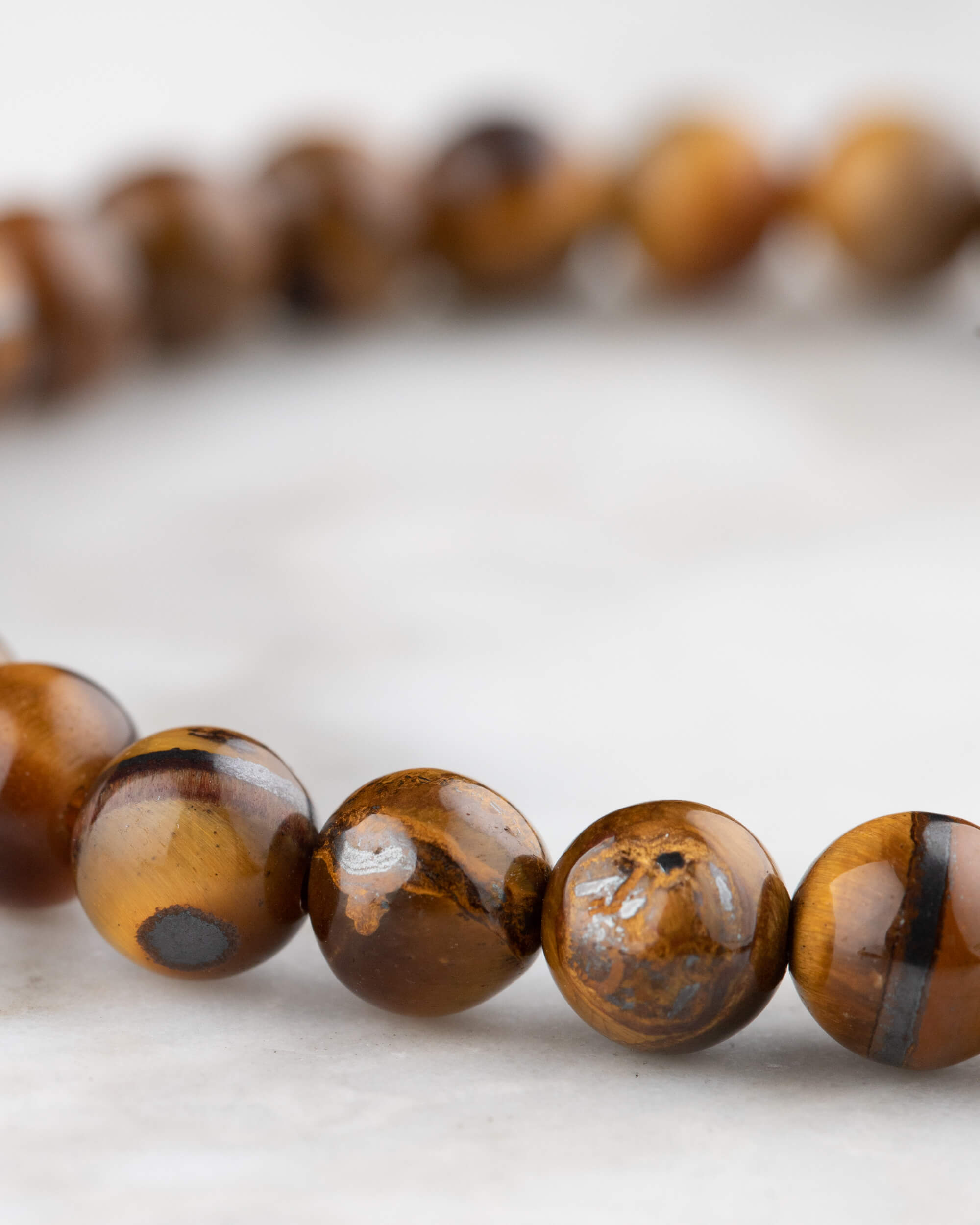 Pulsera de Ojo de Tigre 6 mm - Protección y Firmeza