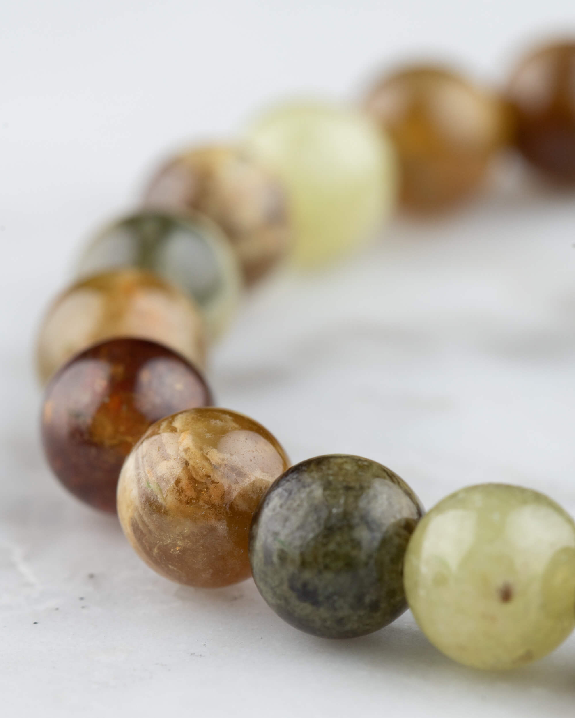 Pulsera de Granate Grosularia (8 mm)