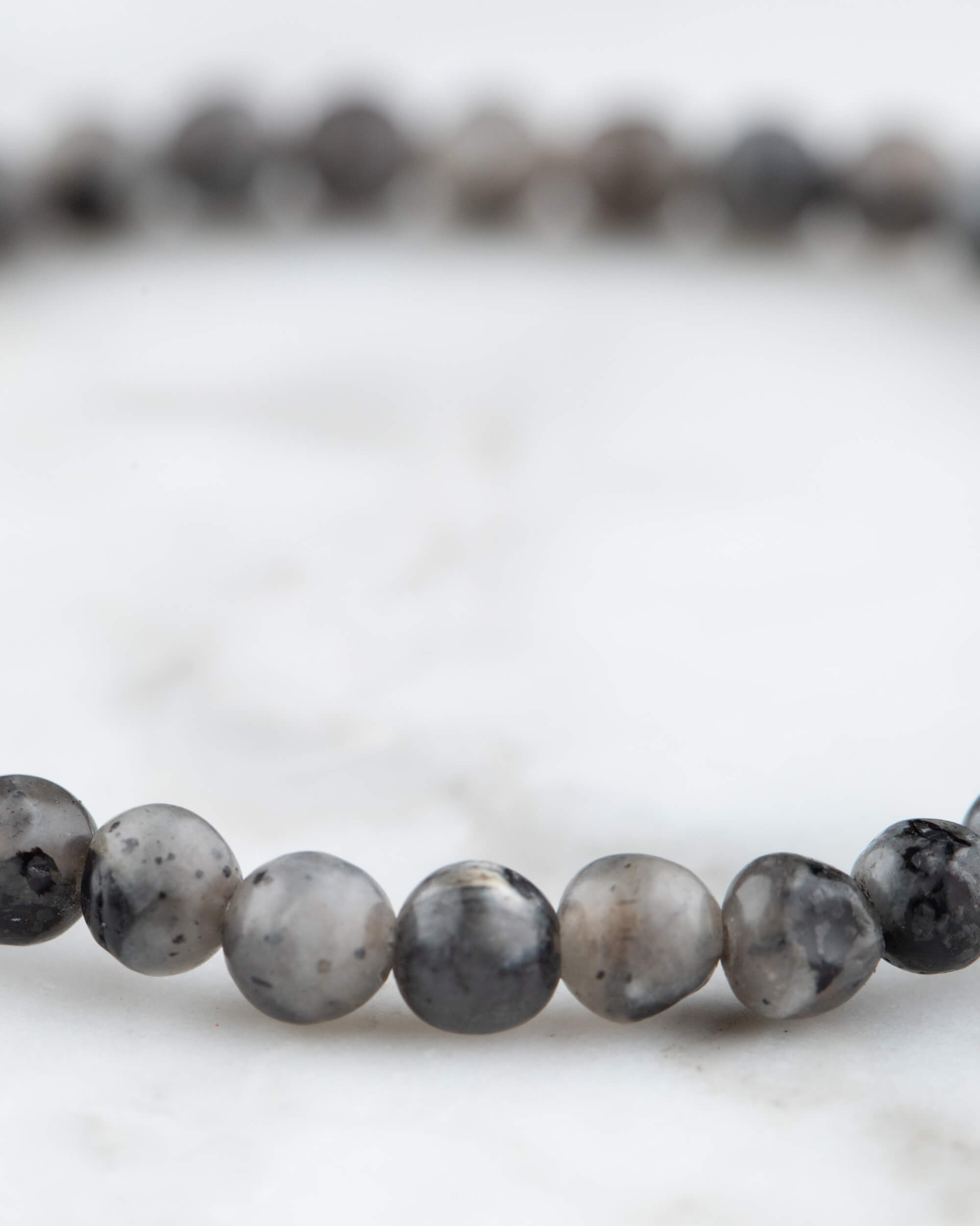 Pulsera de Larvikita 4 mm - Visión Profunda y Arraigo