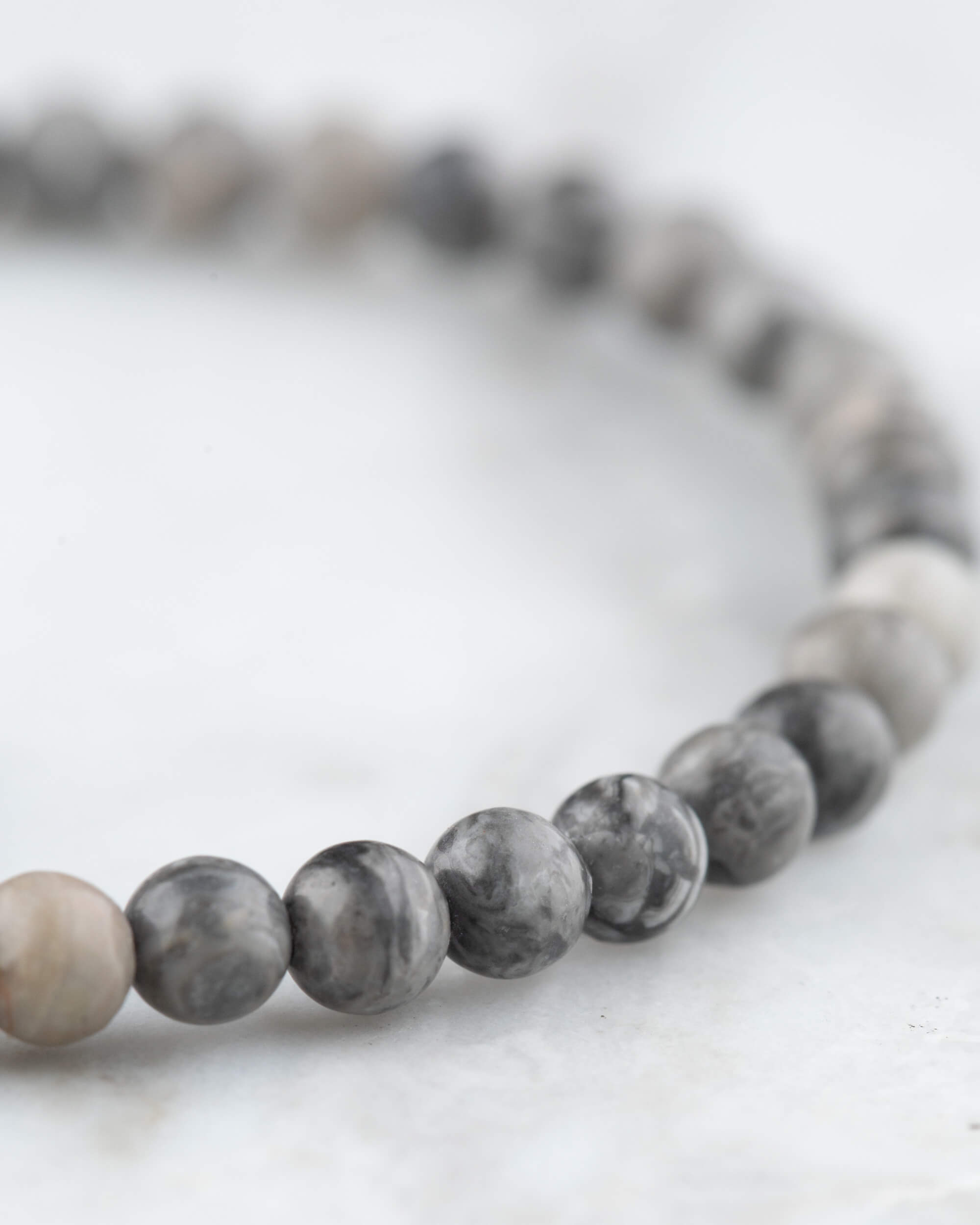 Pulsera de Jaspe Mapa 4 mm - Rumbo Propio y Dirección