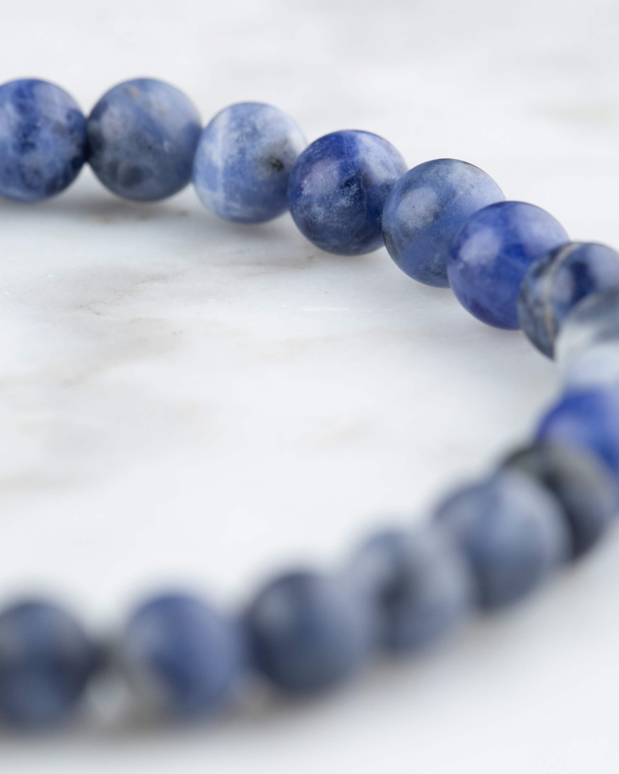 Pulsera de Sodalita 6 mm - Claridad Mental y Orden