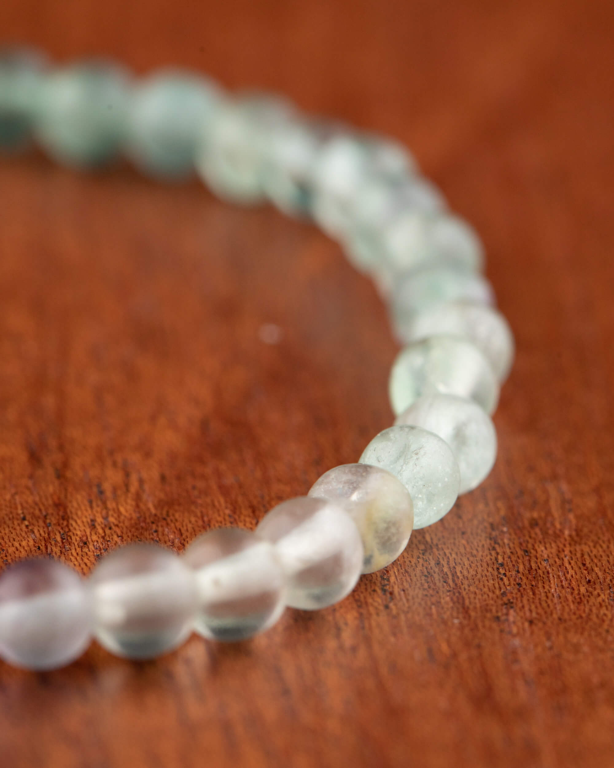 Pulsera de Fluorita 4 mm - Claridad Mental (Degradado)