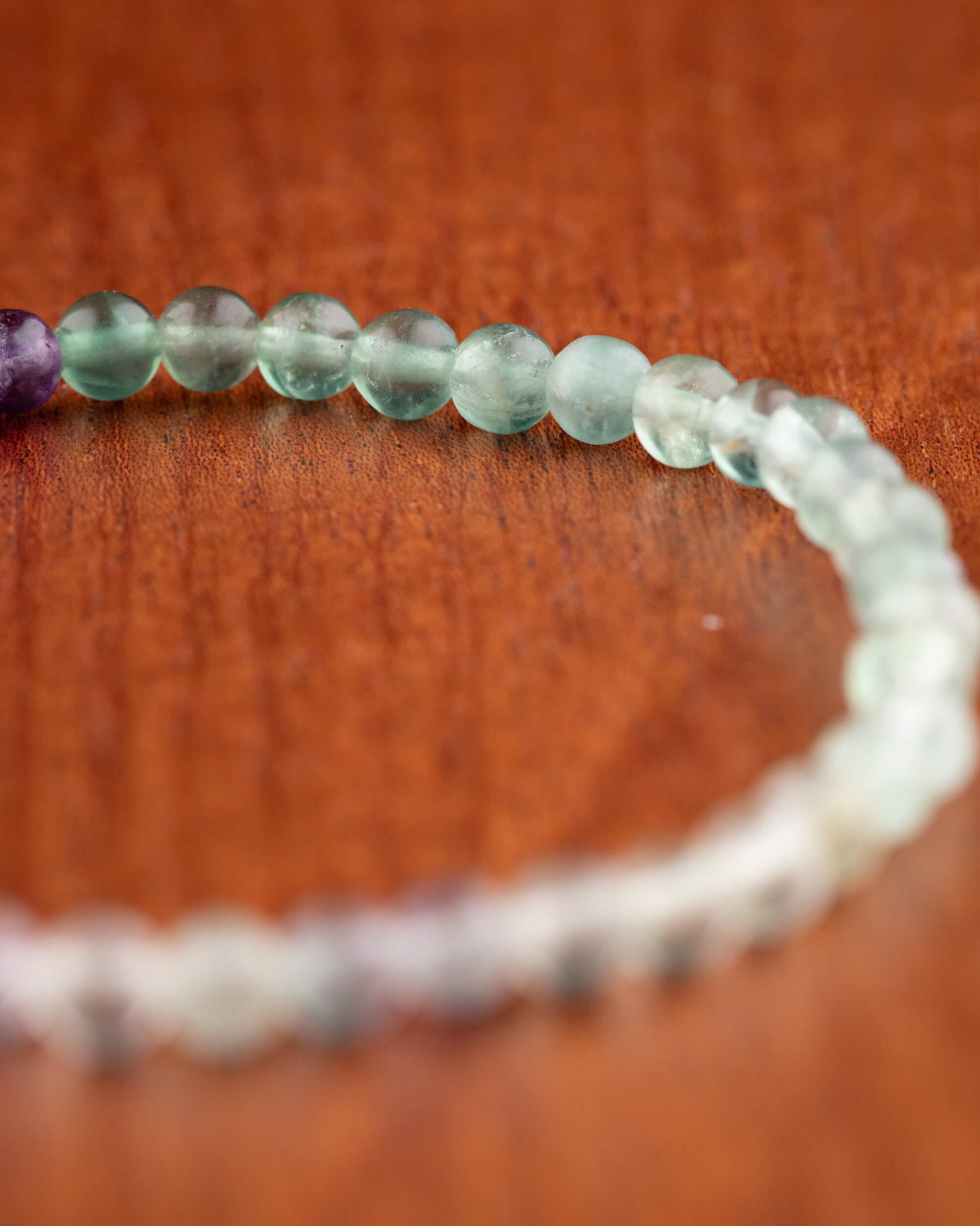 Pulsera de Fluorita 4 mm - Claridad Mental (Degradado)