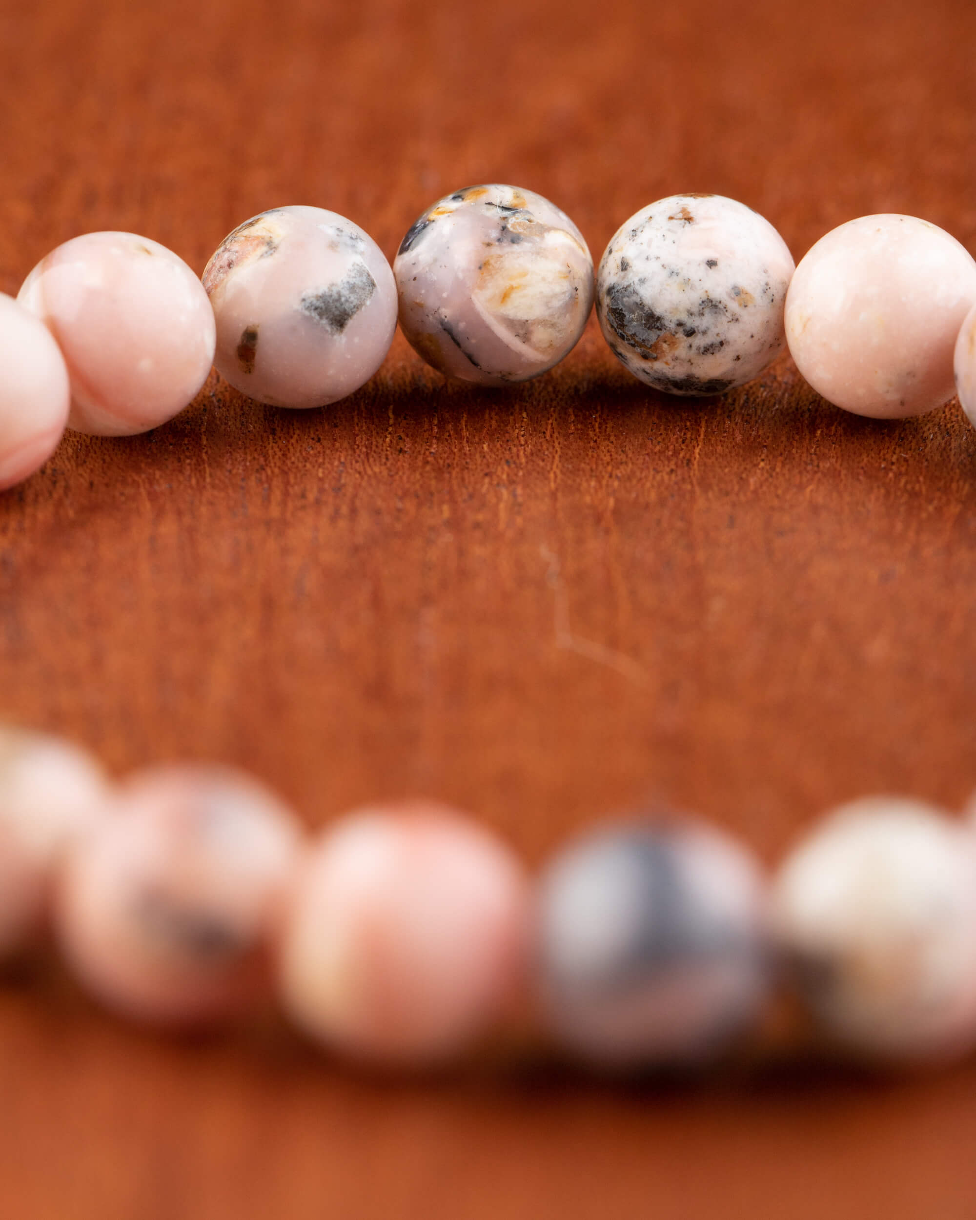 Pulsera de Ópalo Rosa (8 mm)