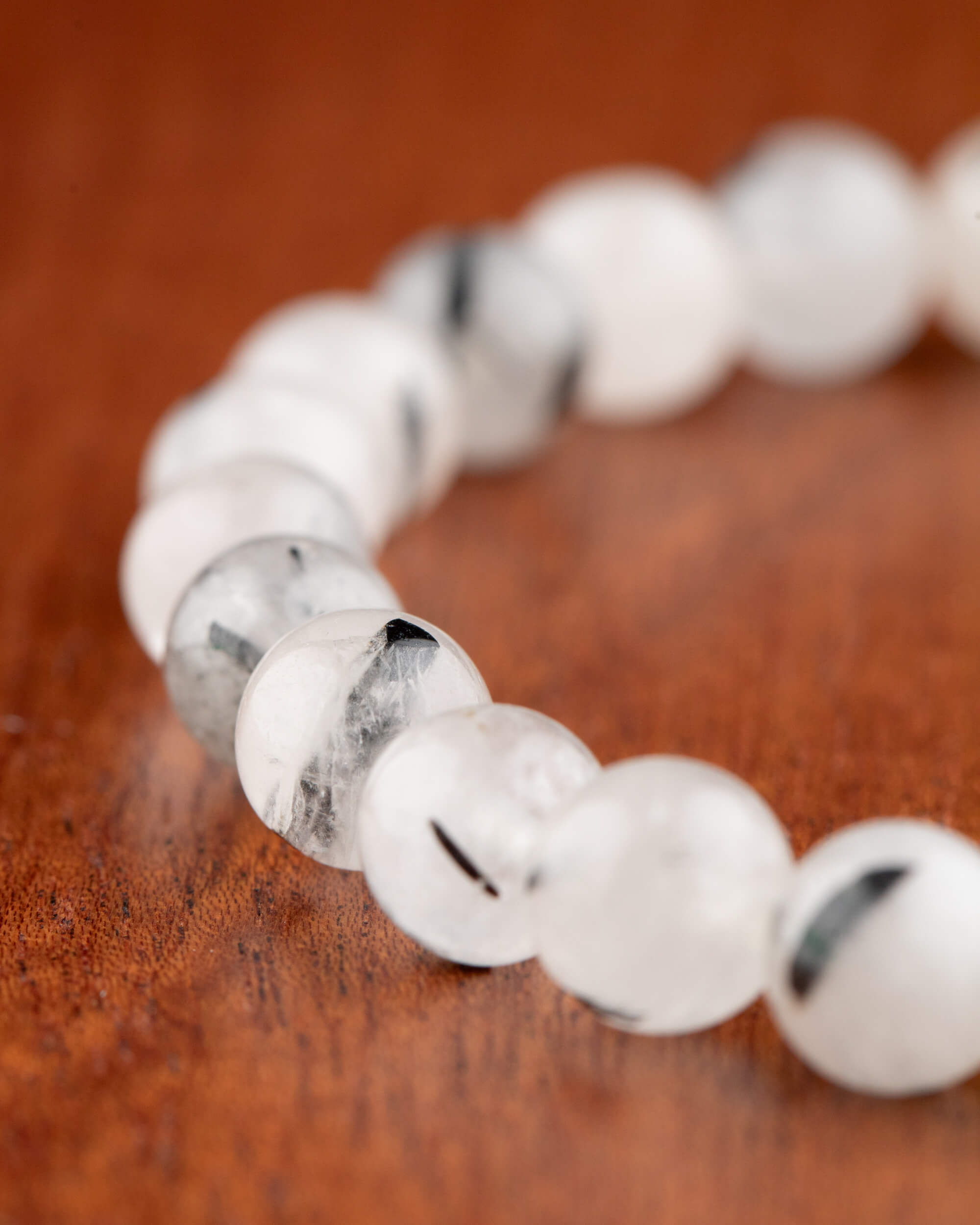 Pulsera de Cuarzo Turmalinado (8 mm)