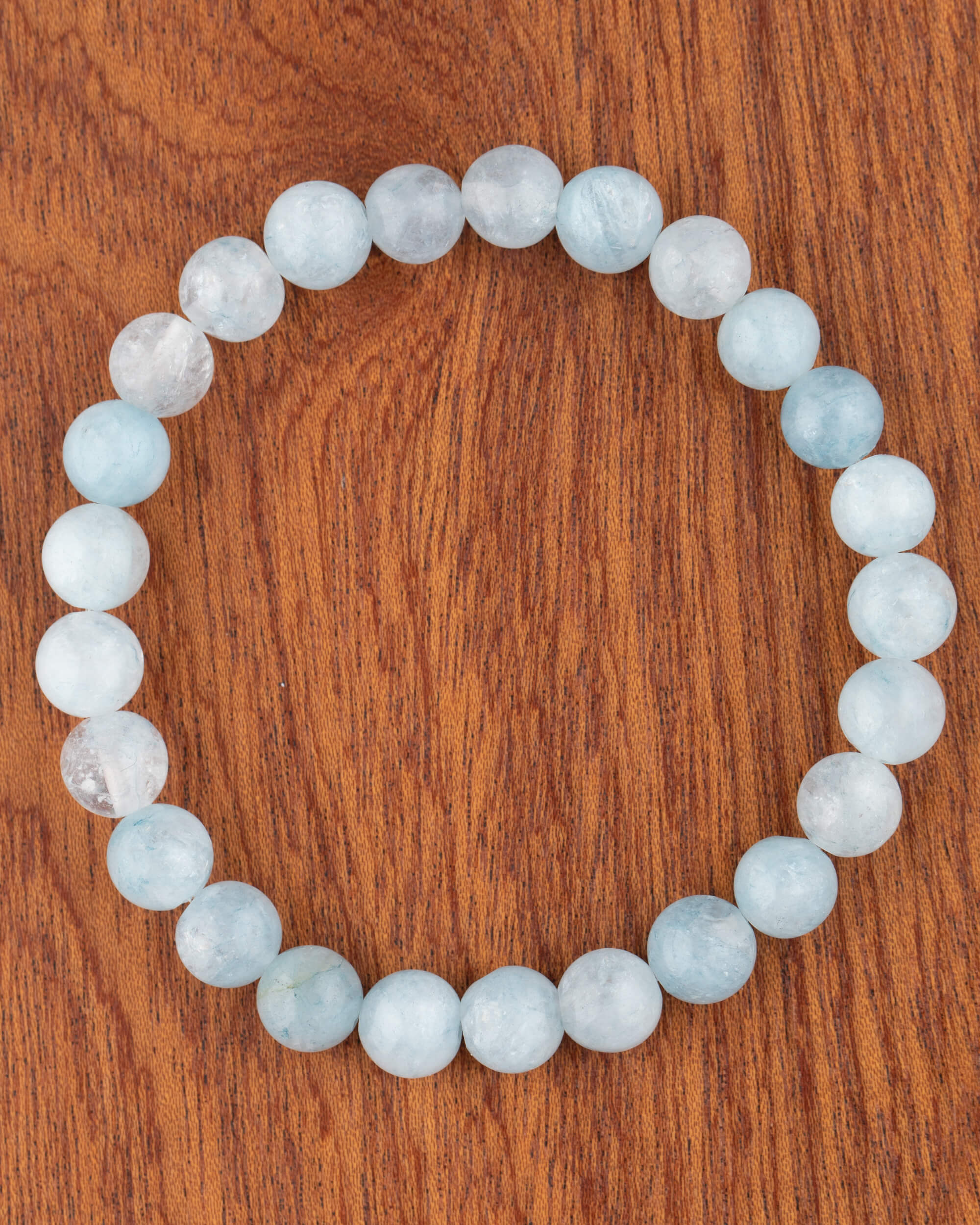 Pulsera de Aguamarina (8 mm)