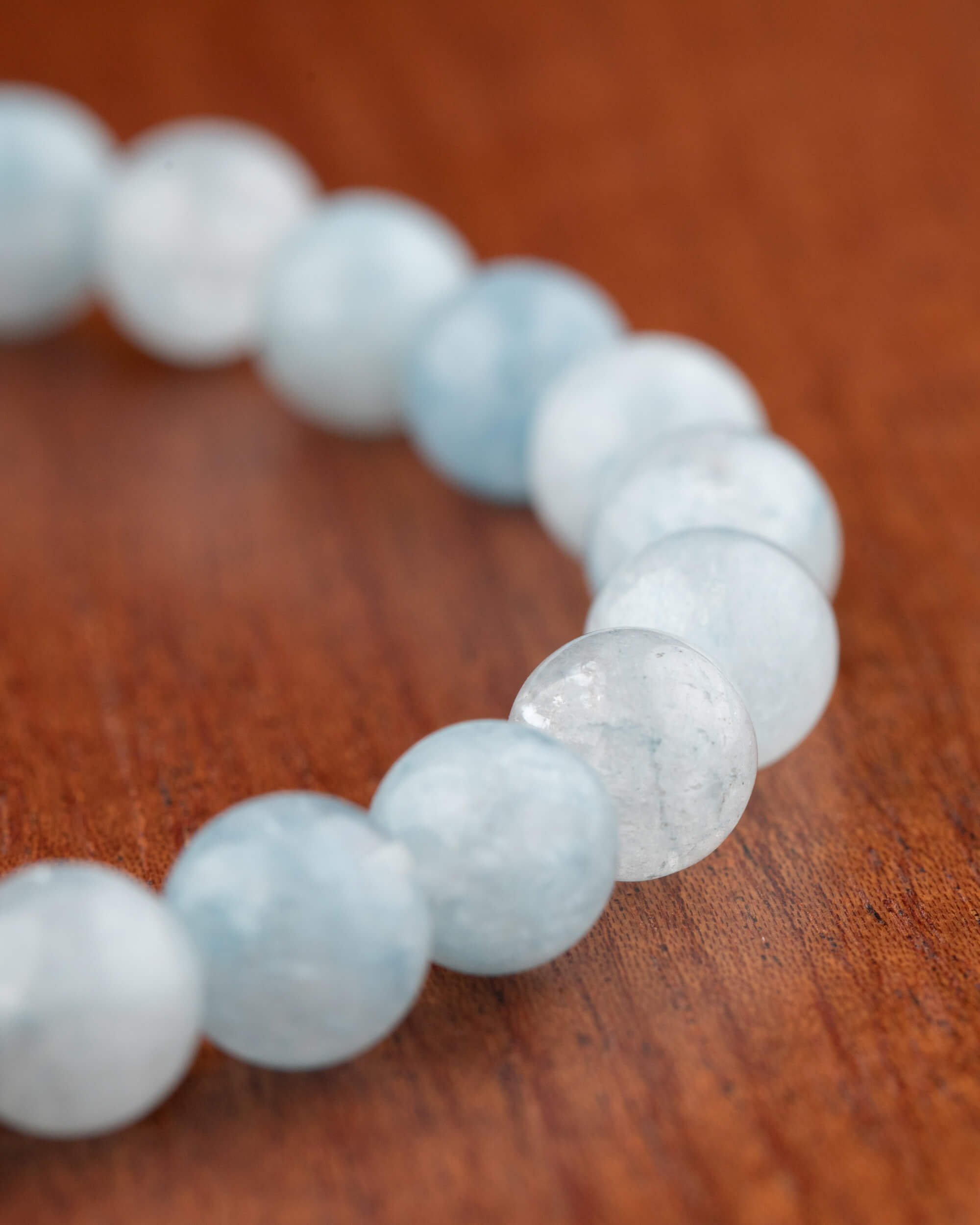 Pulsera de Aguamarina (8 mm)