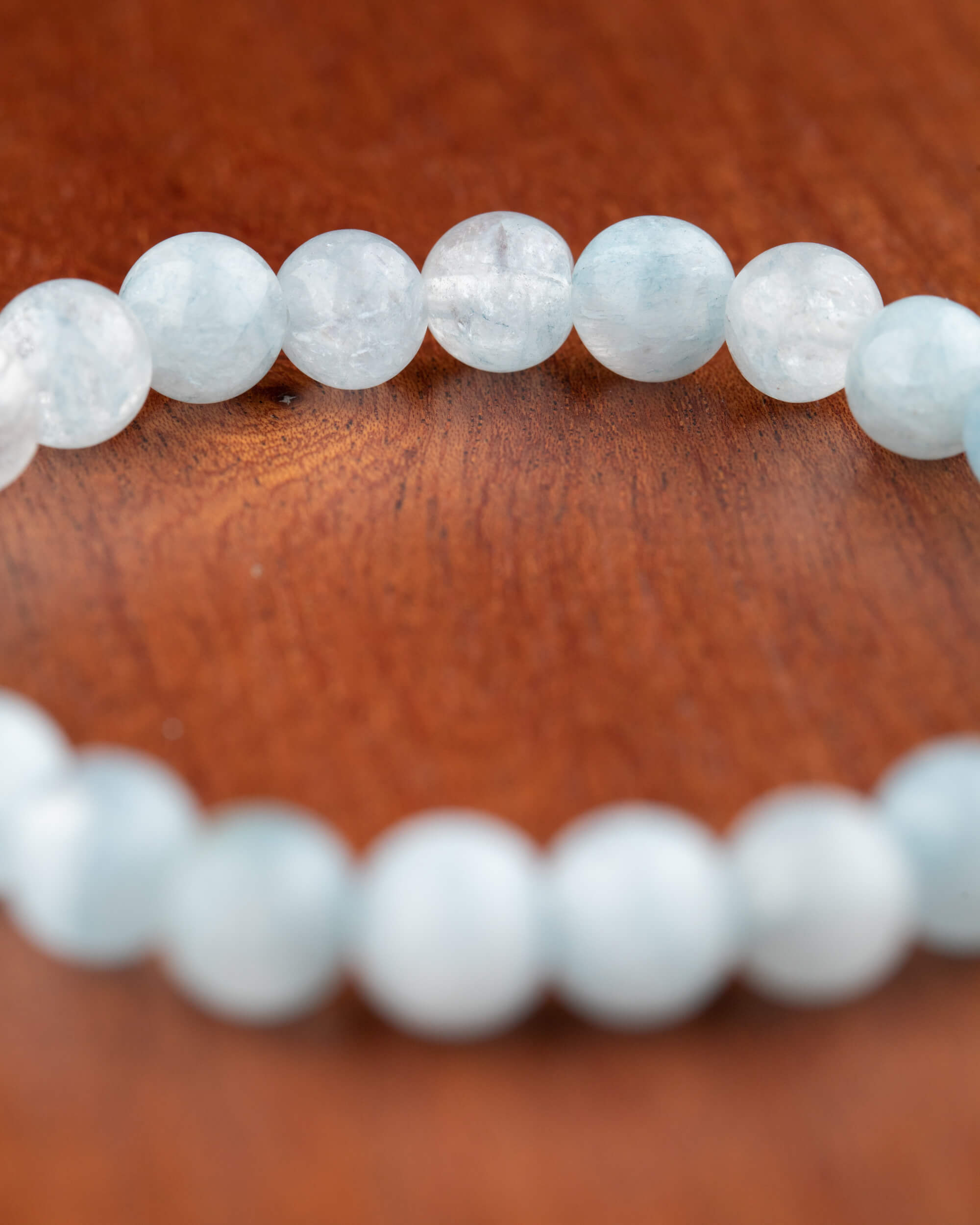 Pulsera de Aguamarina (8 mm)