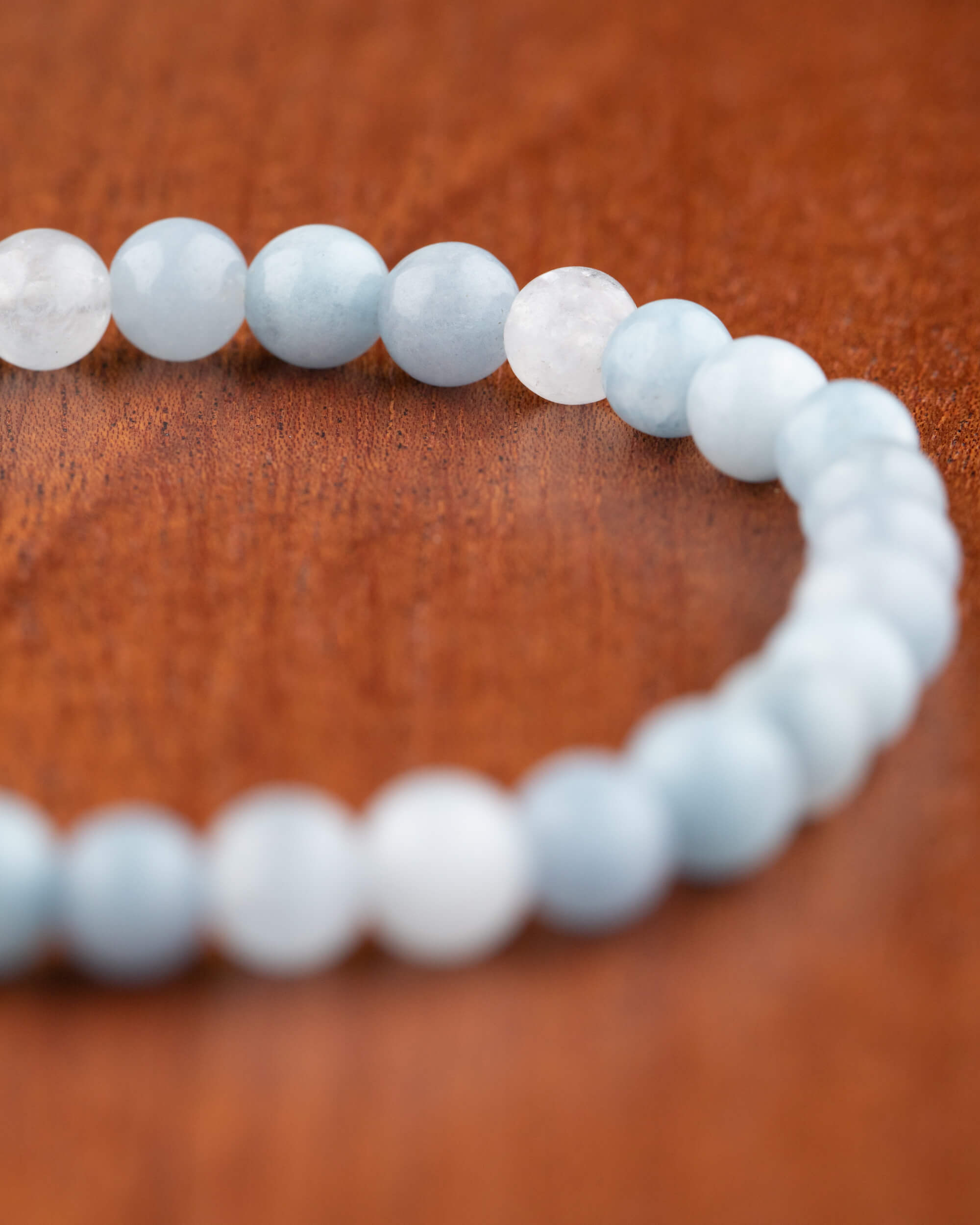 Pulsera de Aguamarina (6 mm)