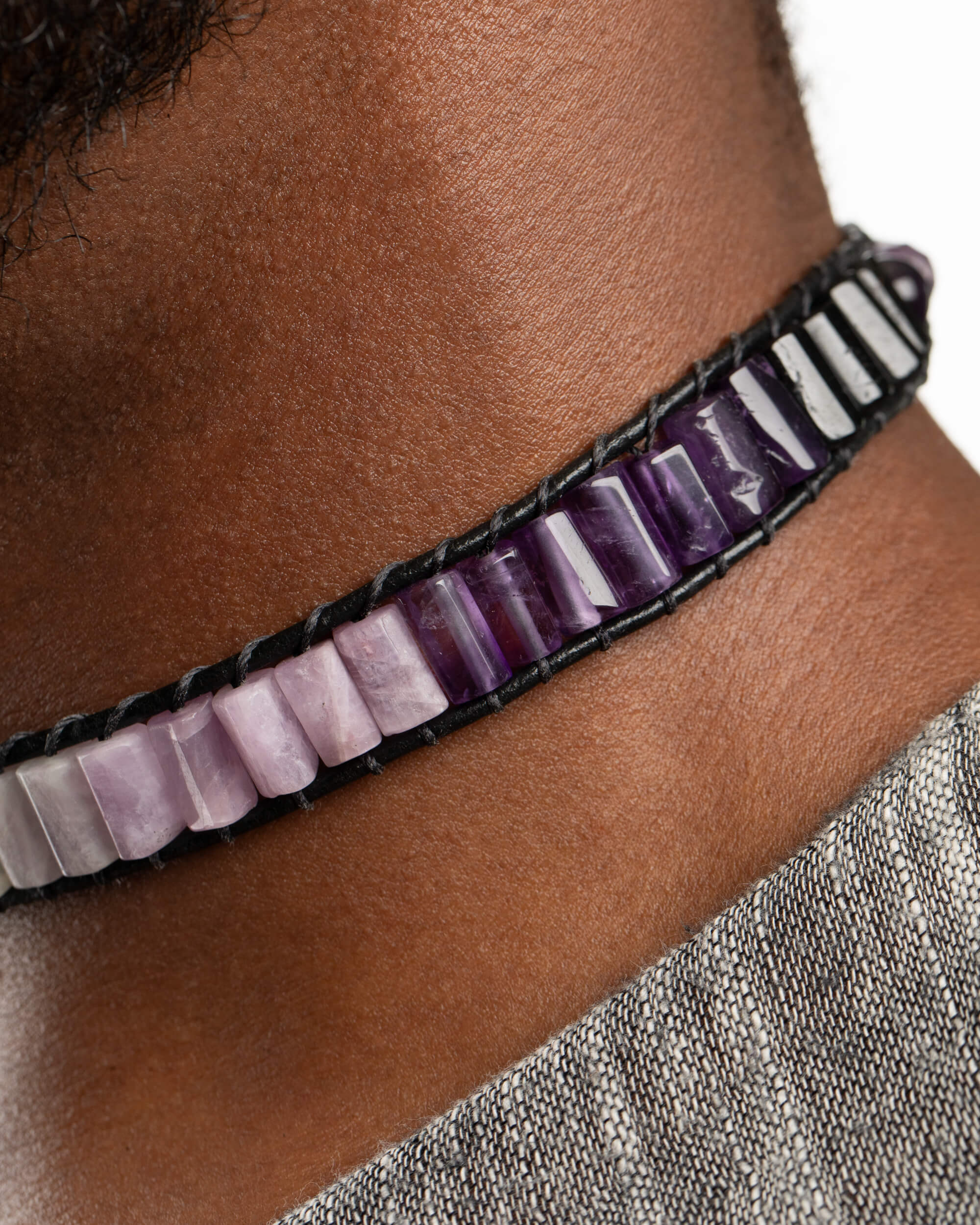 Collar Lunarium Ajustable - Refugio Lunar y Calma (Citrino y Piedra Luna)