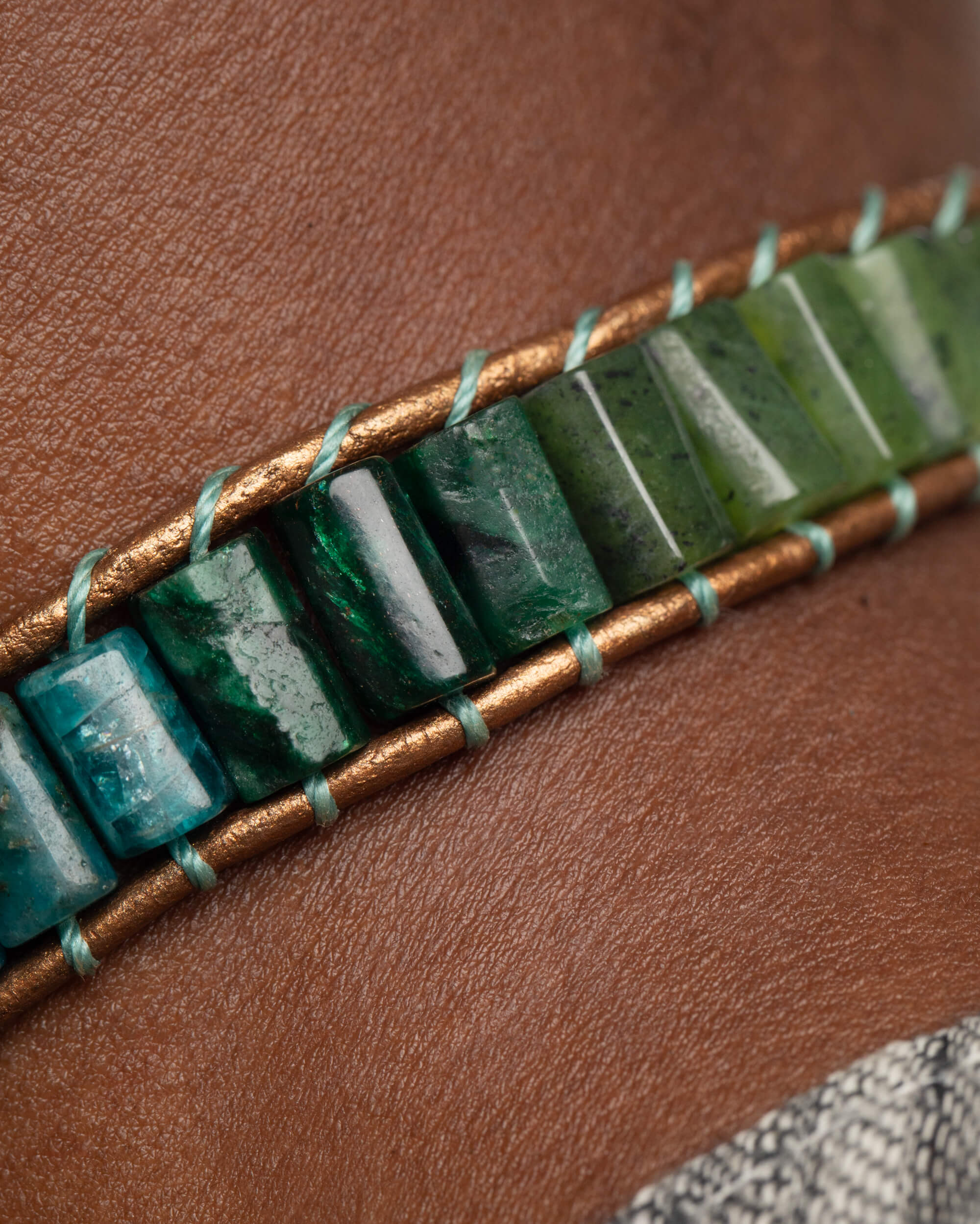 Collar Pleiades Ajustable - Voz Sanadora y Verdad (Crisoprasa y Turquesa)