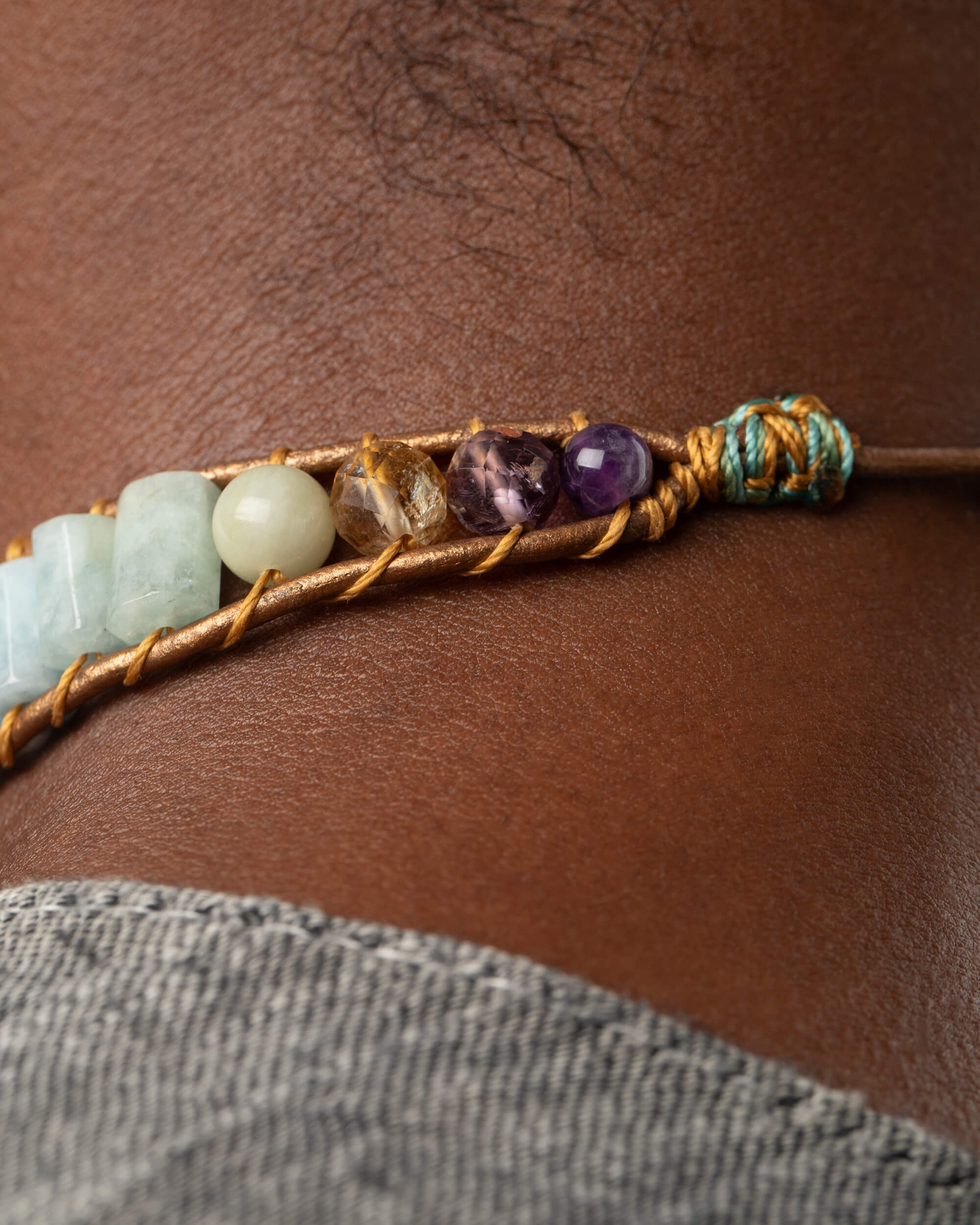 Collar Supernova Ajustable - Expansión Amorosa y Luz (Amatista y Morganita)