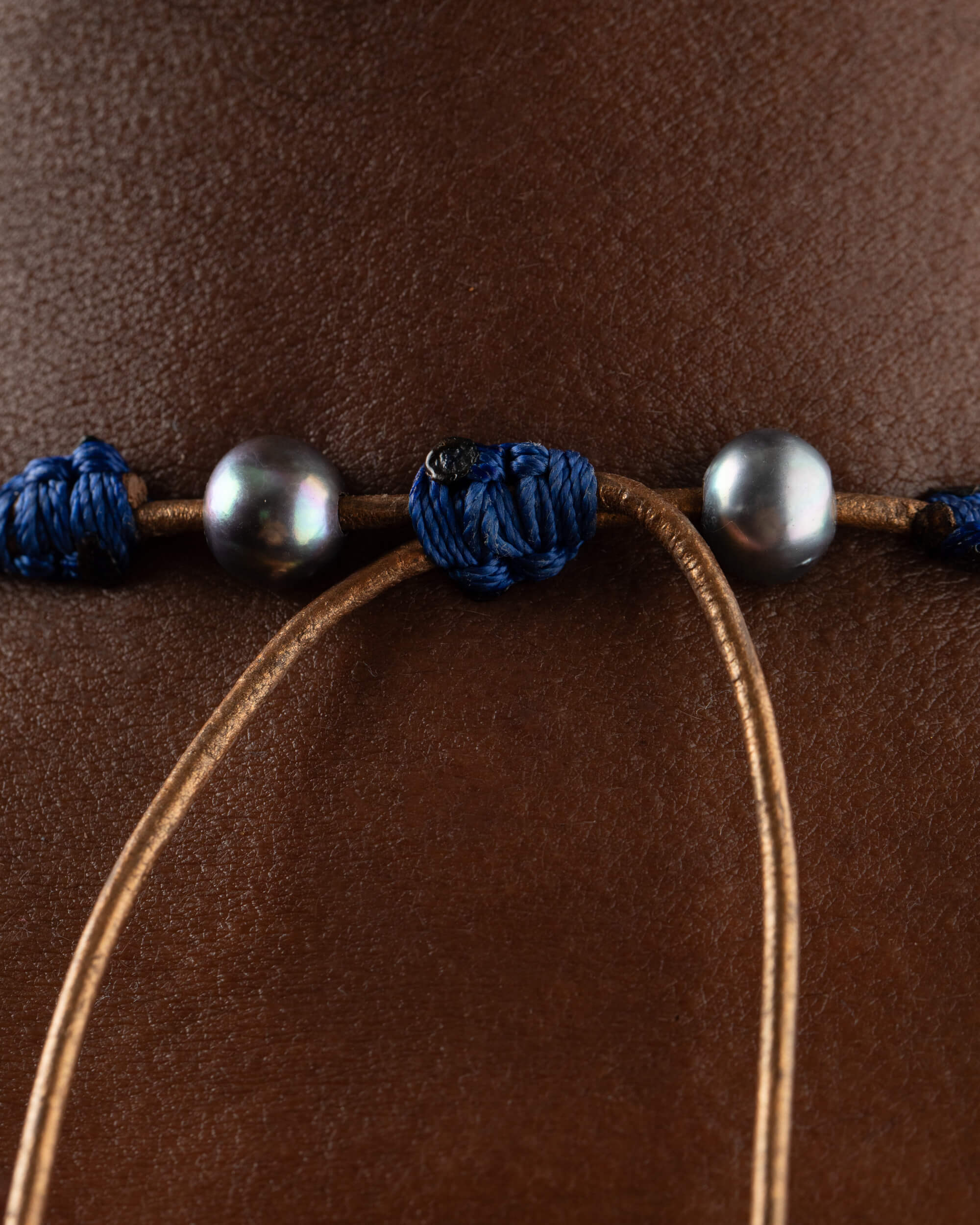 Collar Polaris Ajustable - Norte Interno y Dirección (Aguamarina y Lapislázuli)