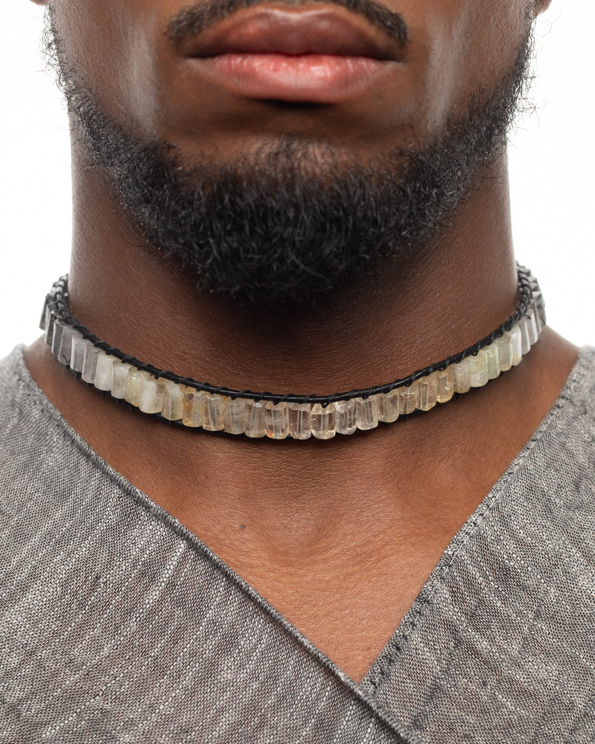 Collar Orionis Ajustable - Dirección Protegida y Enfoque (Citrino y Turmalina)