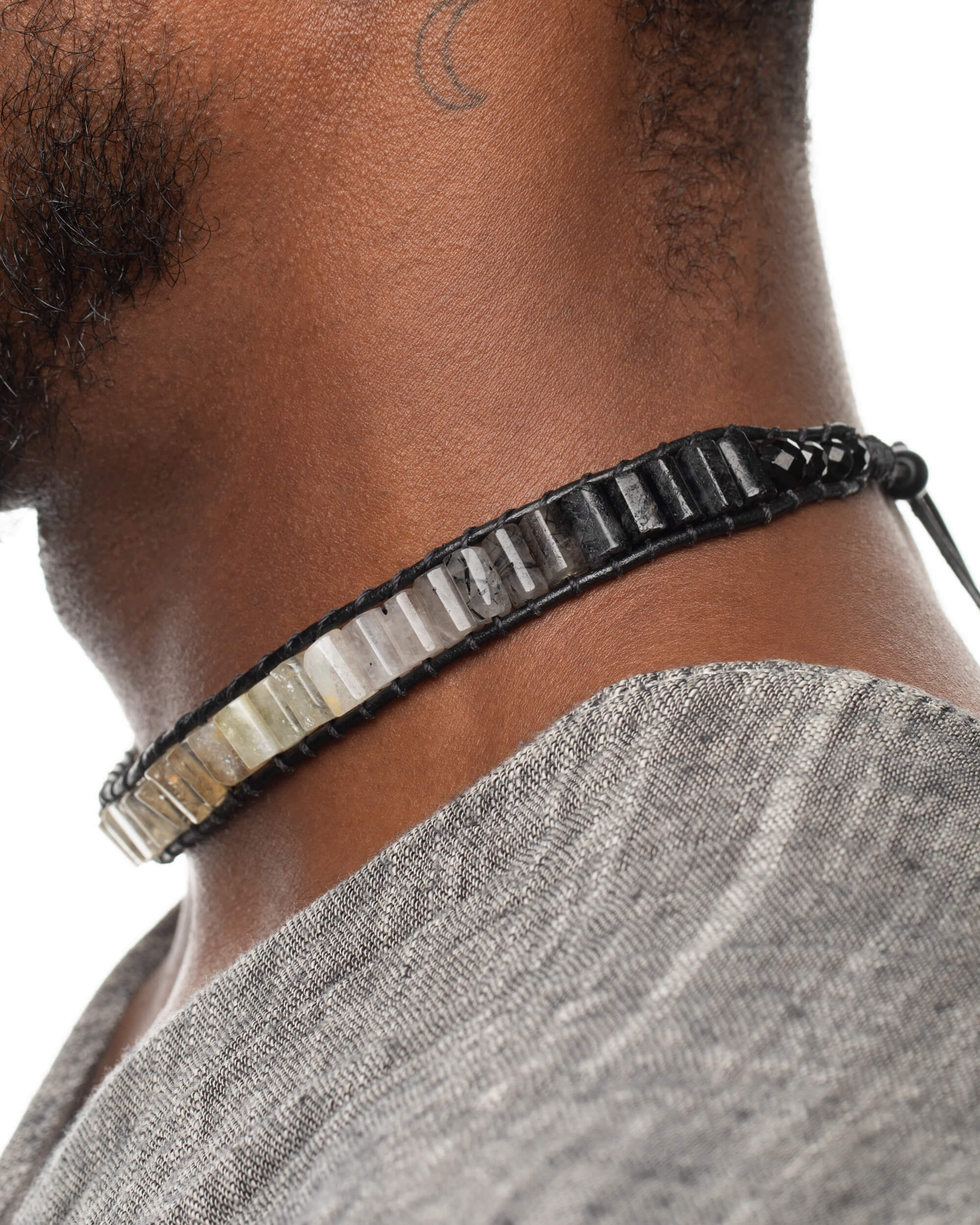 Collar Orionis Ajustable - Dirección Protegida y Enfoque (Citrino y Turmalina)