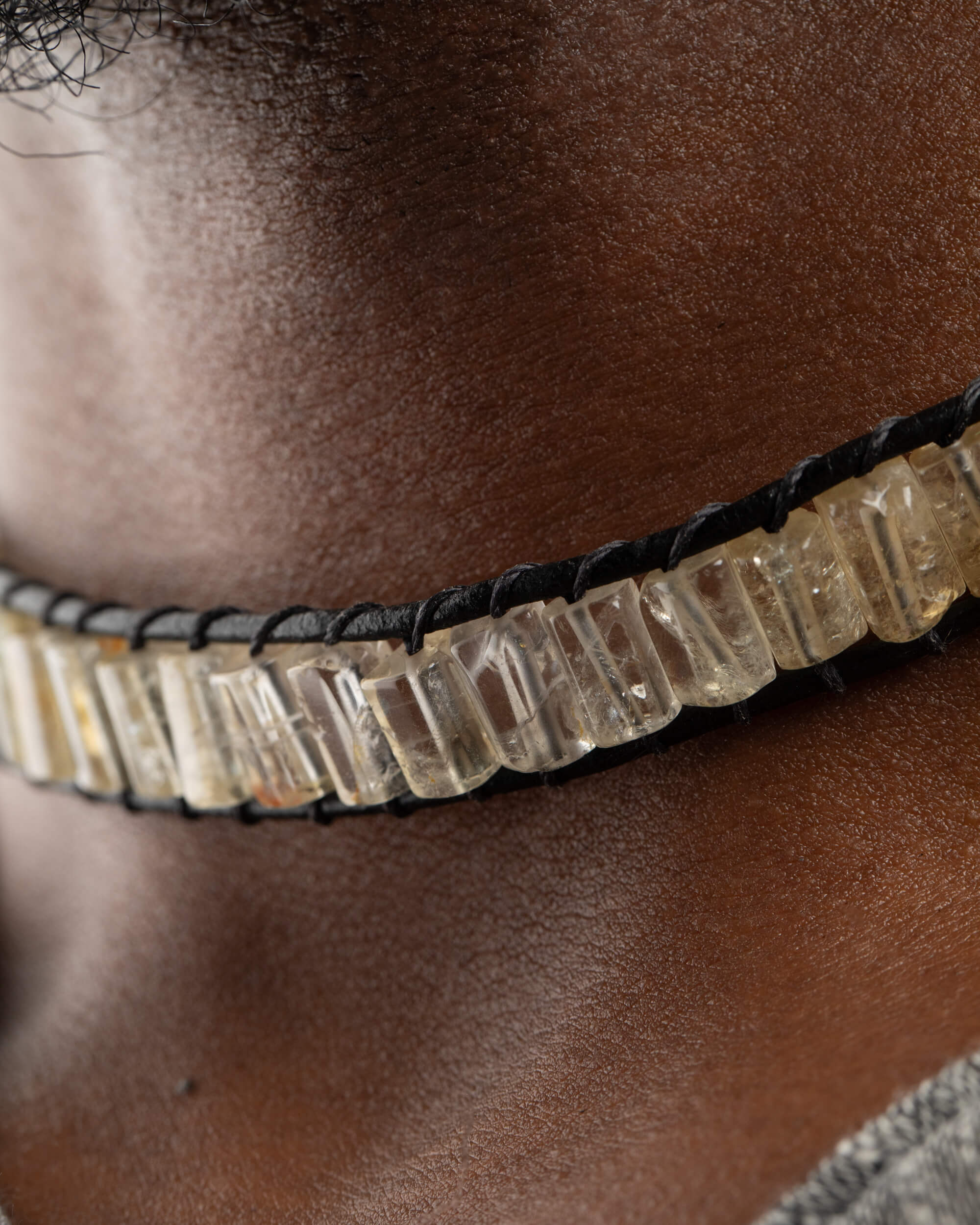 Collar Orionis Ajustable - Dirección Protegida y Enfoque (Citrino y Turmalina)