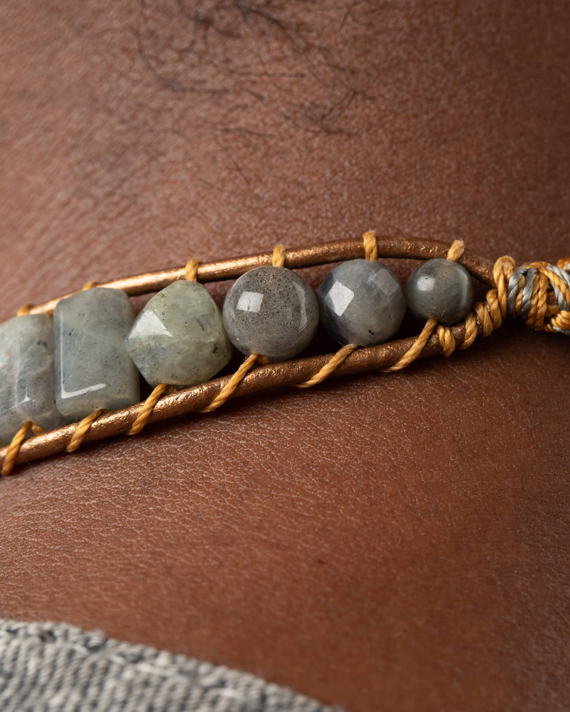 Collar Nebulae Ajustable - Velo Estelar e Intuición (Labradorita)