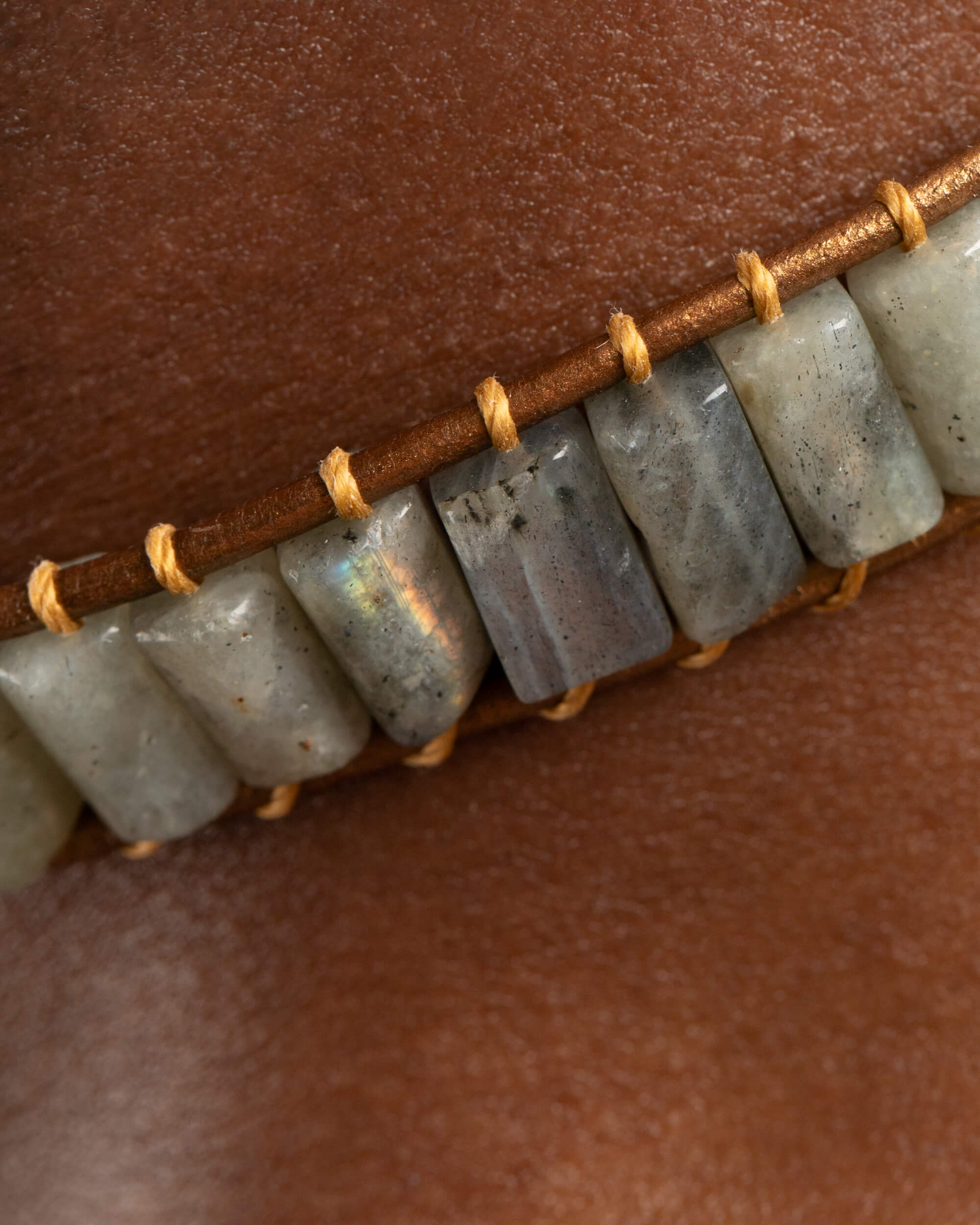 Collar Nebulae Ajustable - Velo Estelar e Intuición (Labradorita)