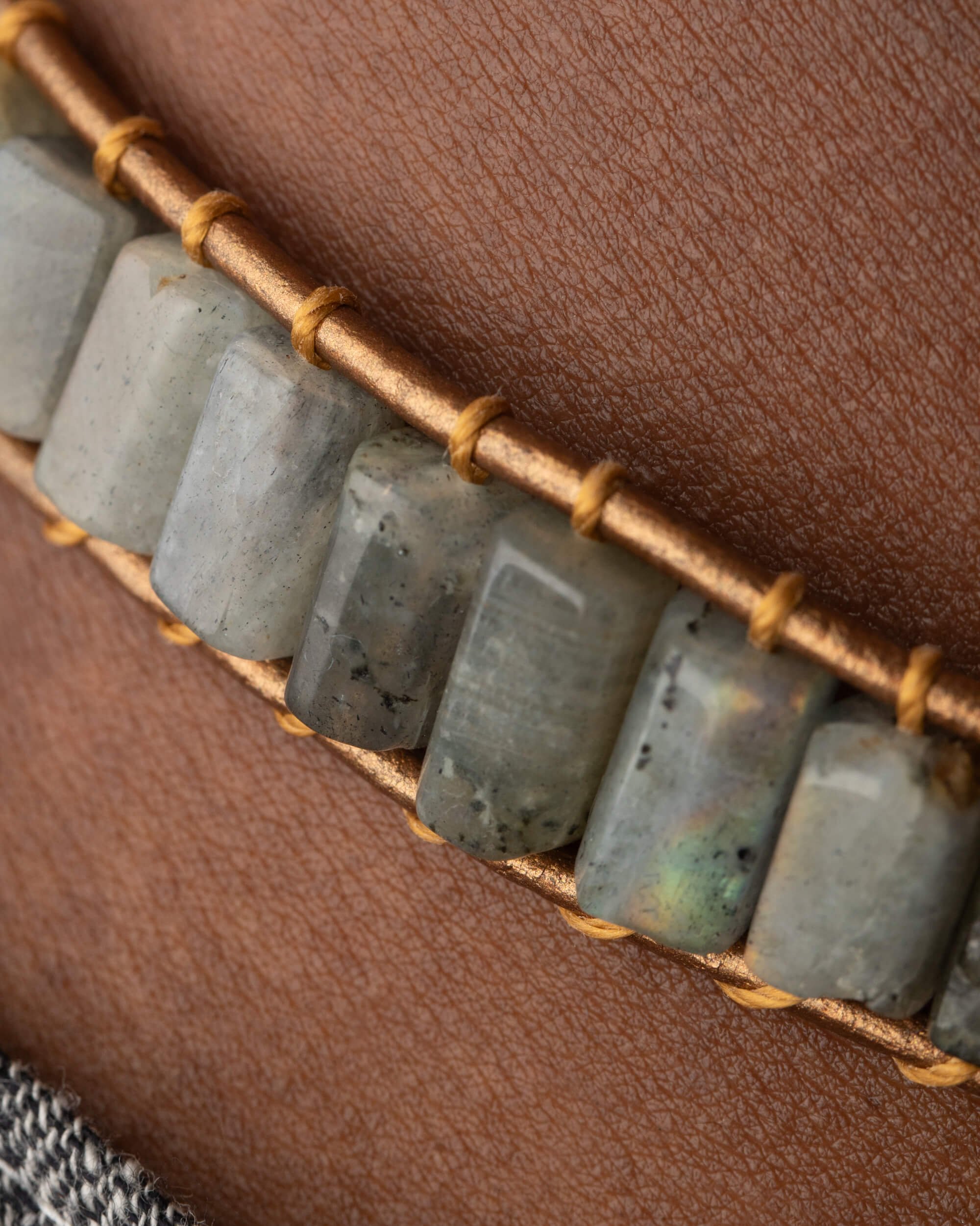 Collar Nebulae Ajustable - Velo Estelar e Intuición (Labradorita)