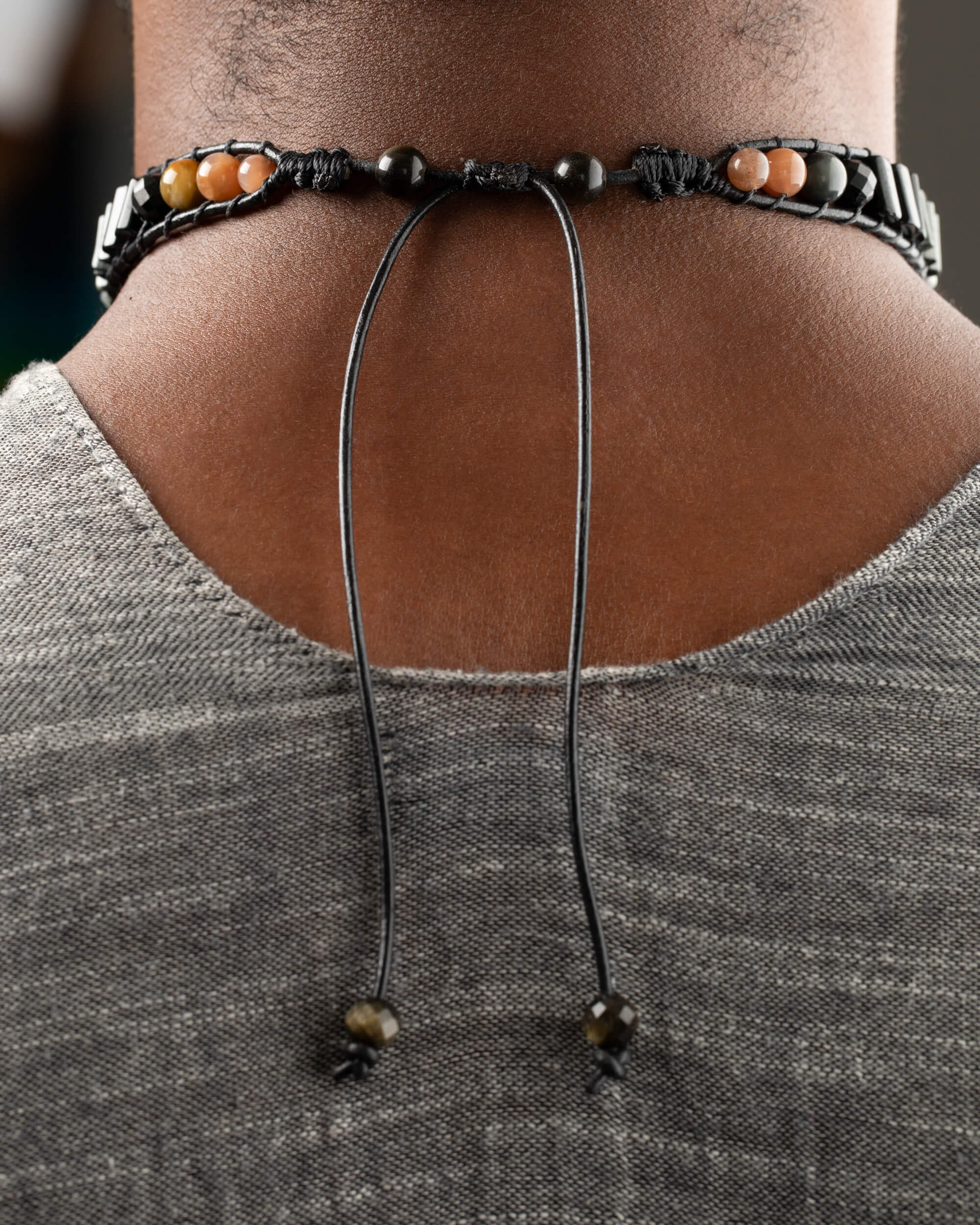 Collar Solárium Ajustable - Liderazgo Consciente y Visión (Piedra Sol)