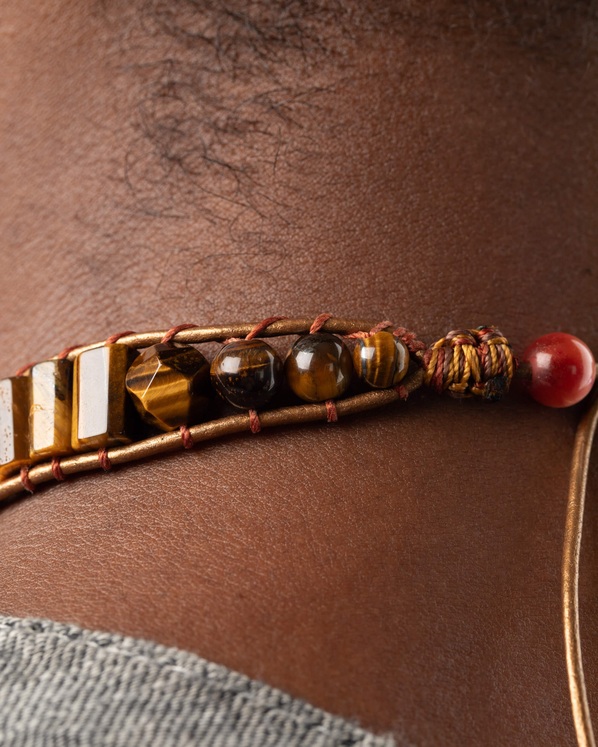 Collar Helios Ajustable - Fuego Gozoso y Vitalidad (Cornalina y Piedra Sol)