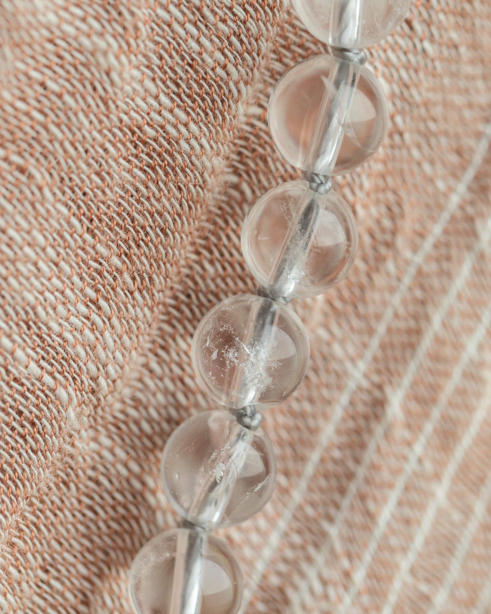 Japa Mala de Cuarzo Transparente (8 mm)