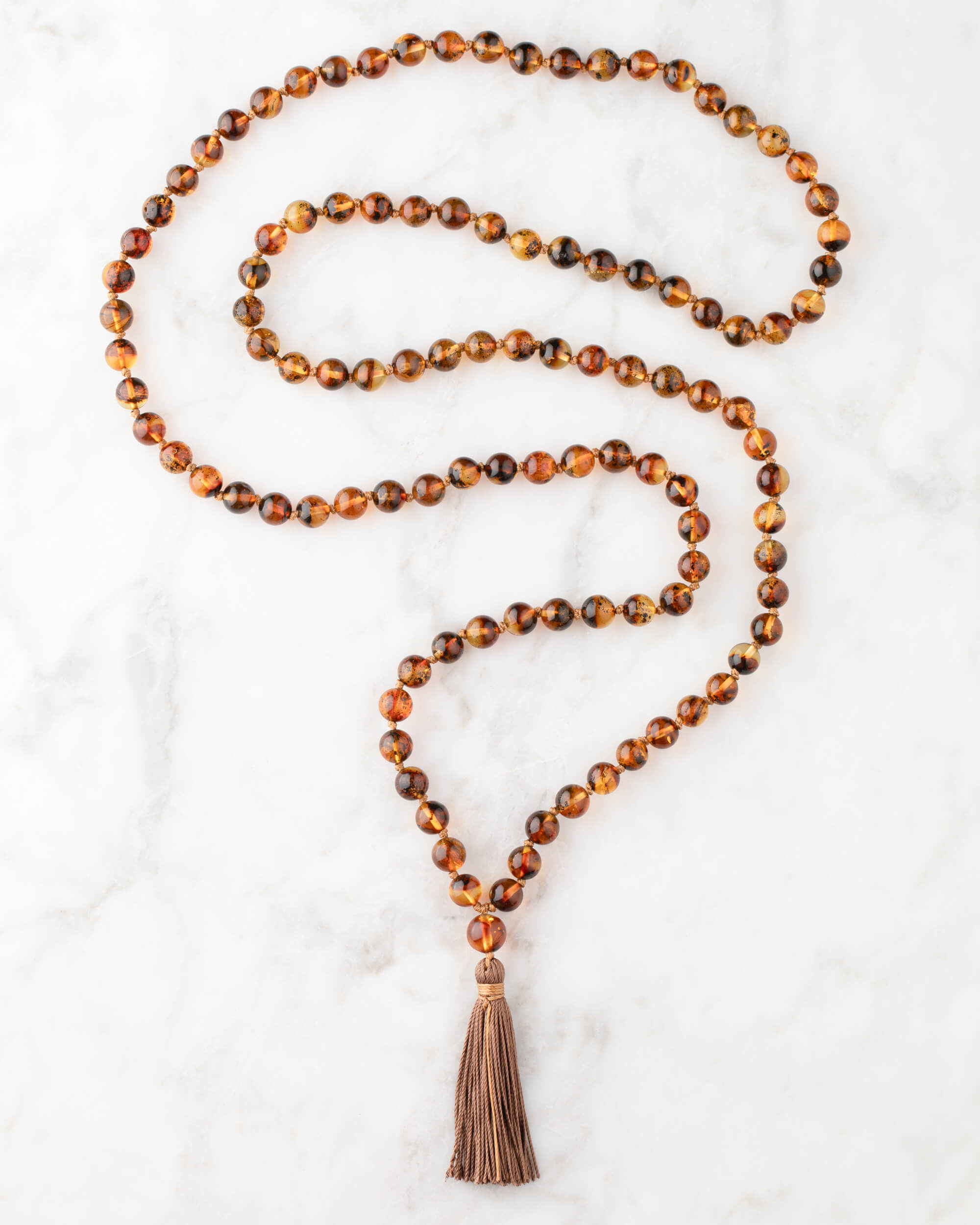 Japa Mala de Ámbar (8 mm)