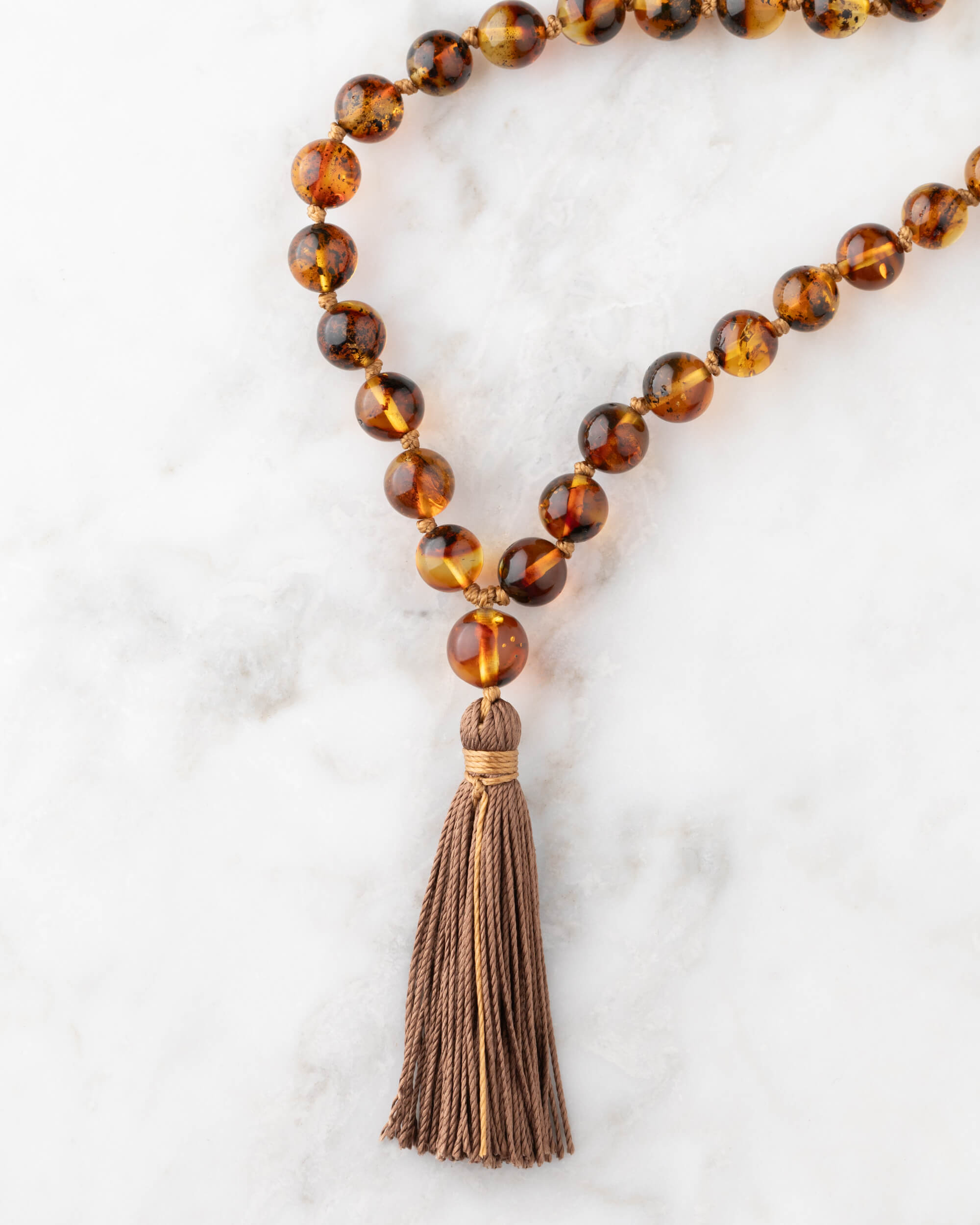 Japa Mala de Ámbar (8 mm)