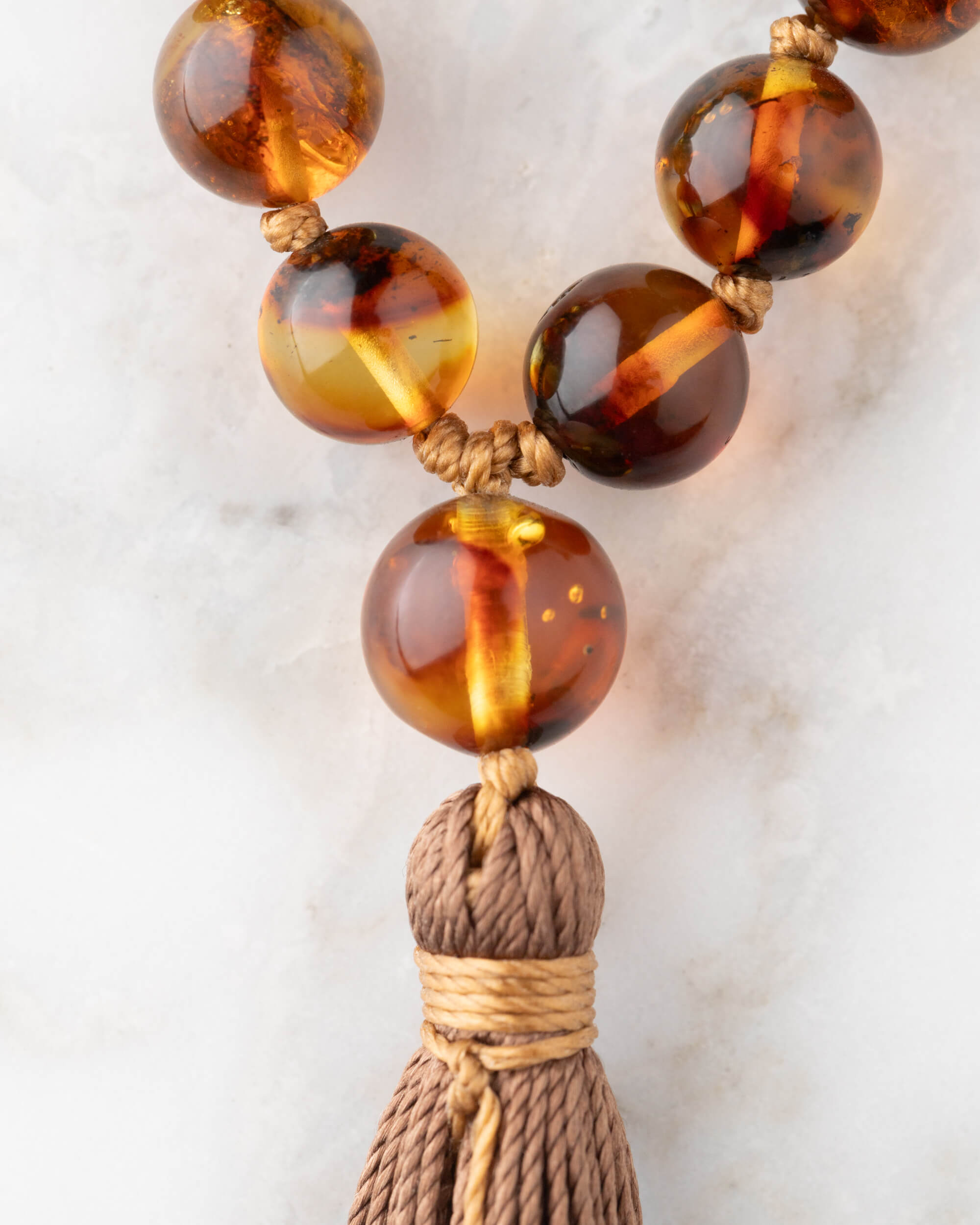 Japa Mala de Ámbar (8 mm)