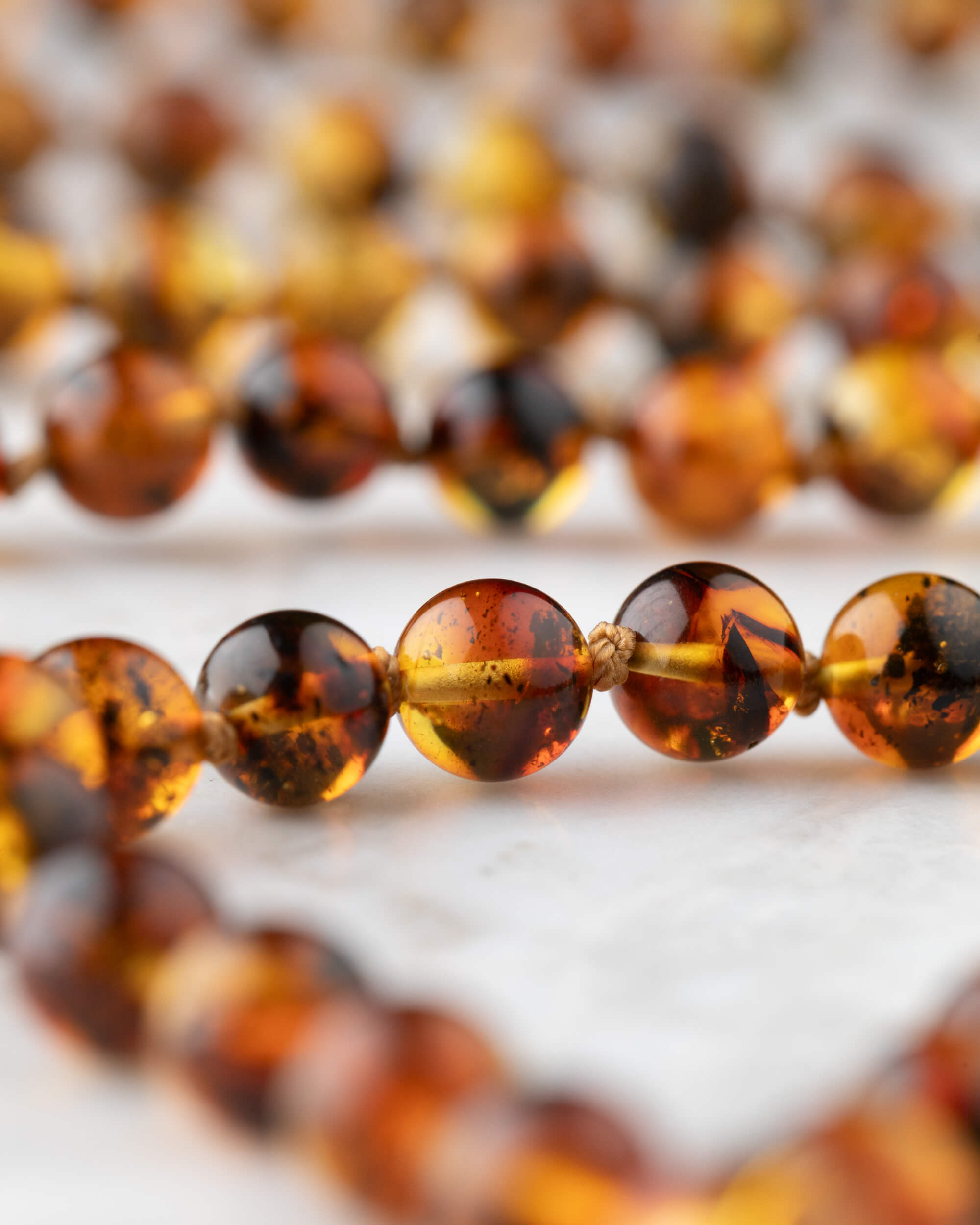 Japa Mala de Ámbar (8 mm)