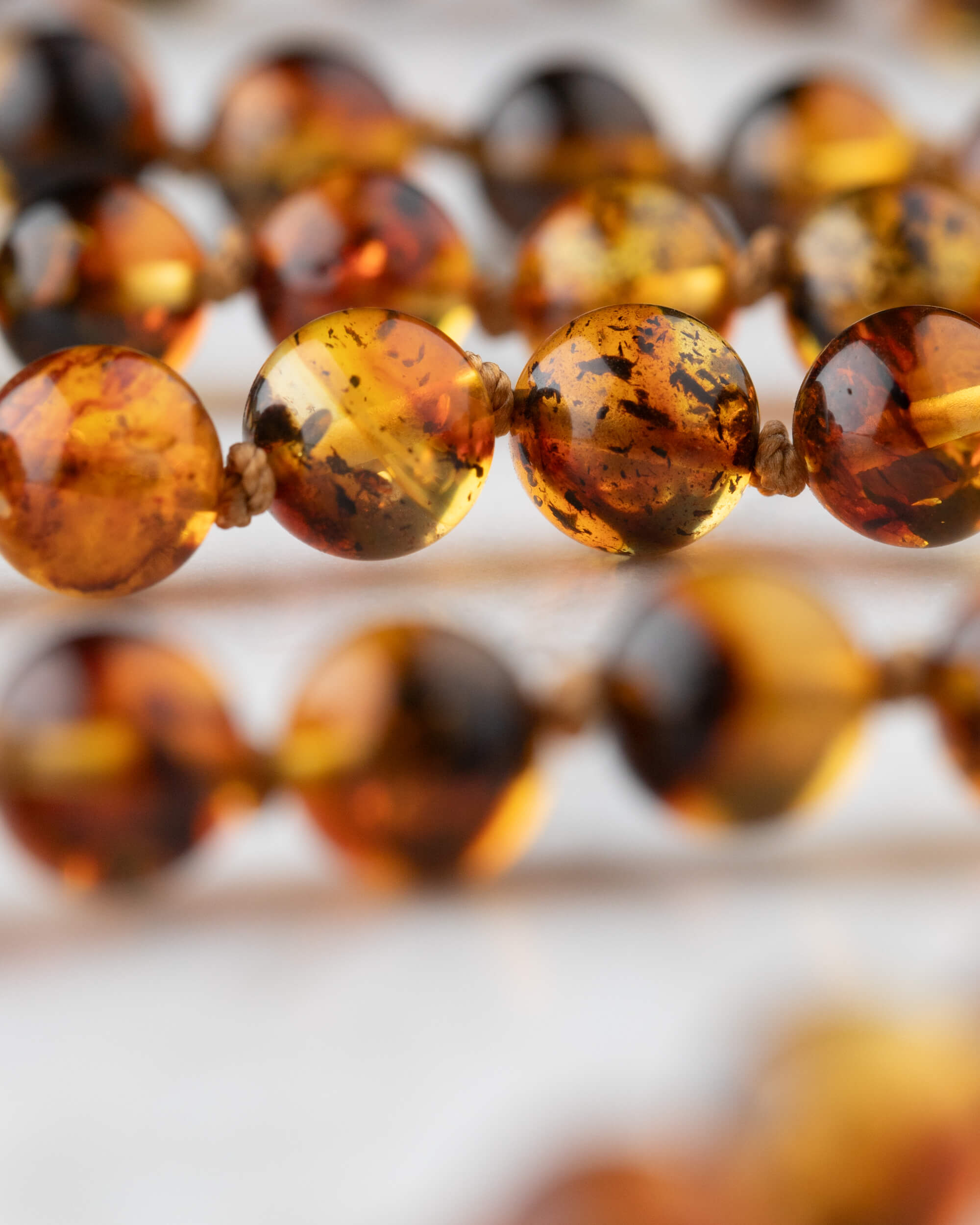 Japa Mala de Ámbar (8 mm)
