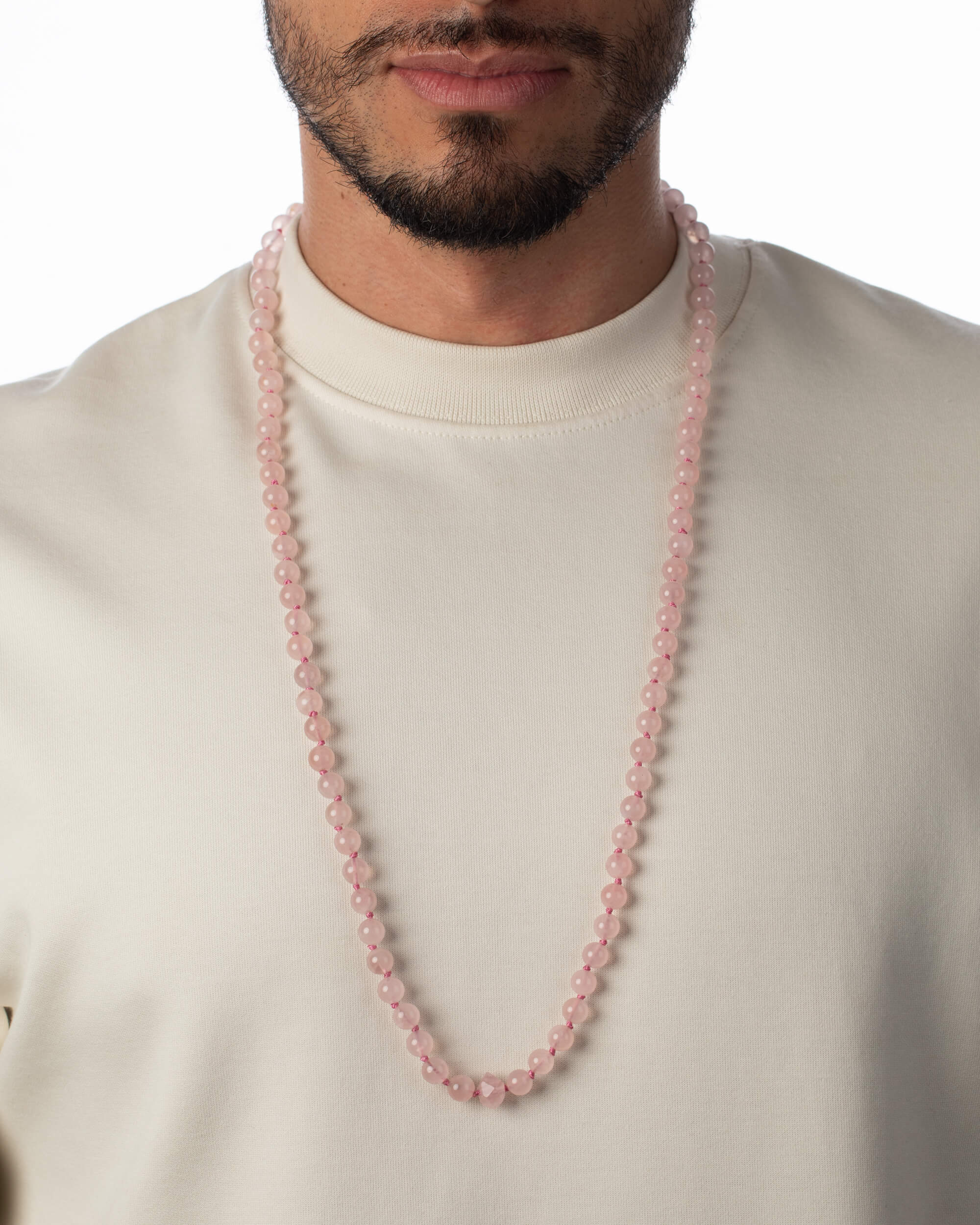 Codificador Doble Cuarzo Rosa 90 Cuentas - Amor y Ternura (Agesta)