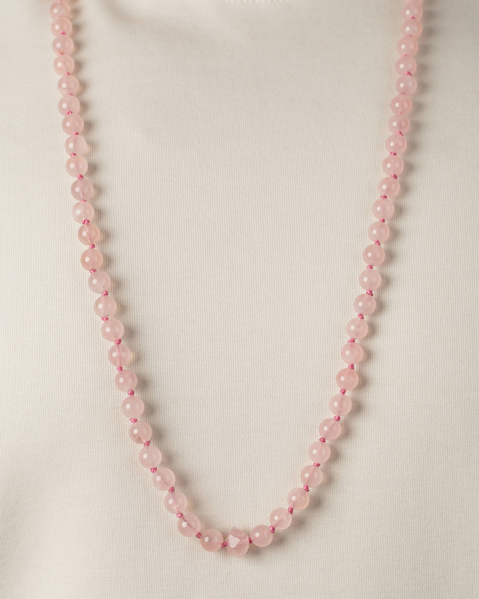 Codificador Doble Cuarzo Rosa 90 Cuentas - Amor y Ternura (Agesta)