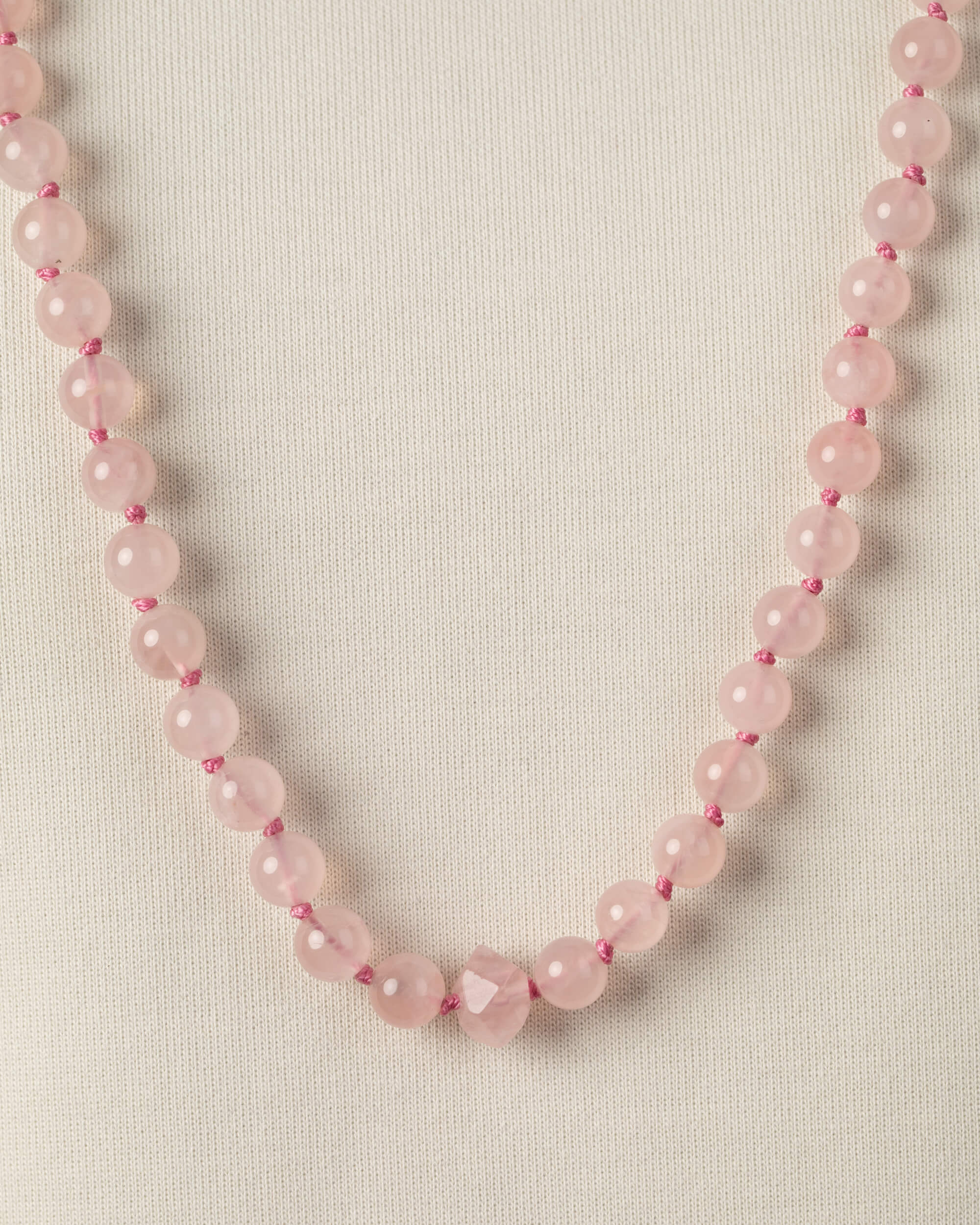 Codificador Doble Cuarzo Rosa 90 Cuentas - Amor y Ternura (Agesta)