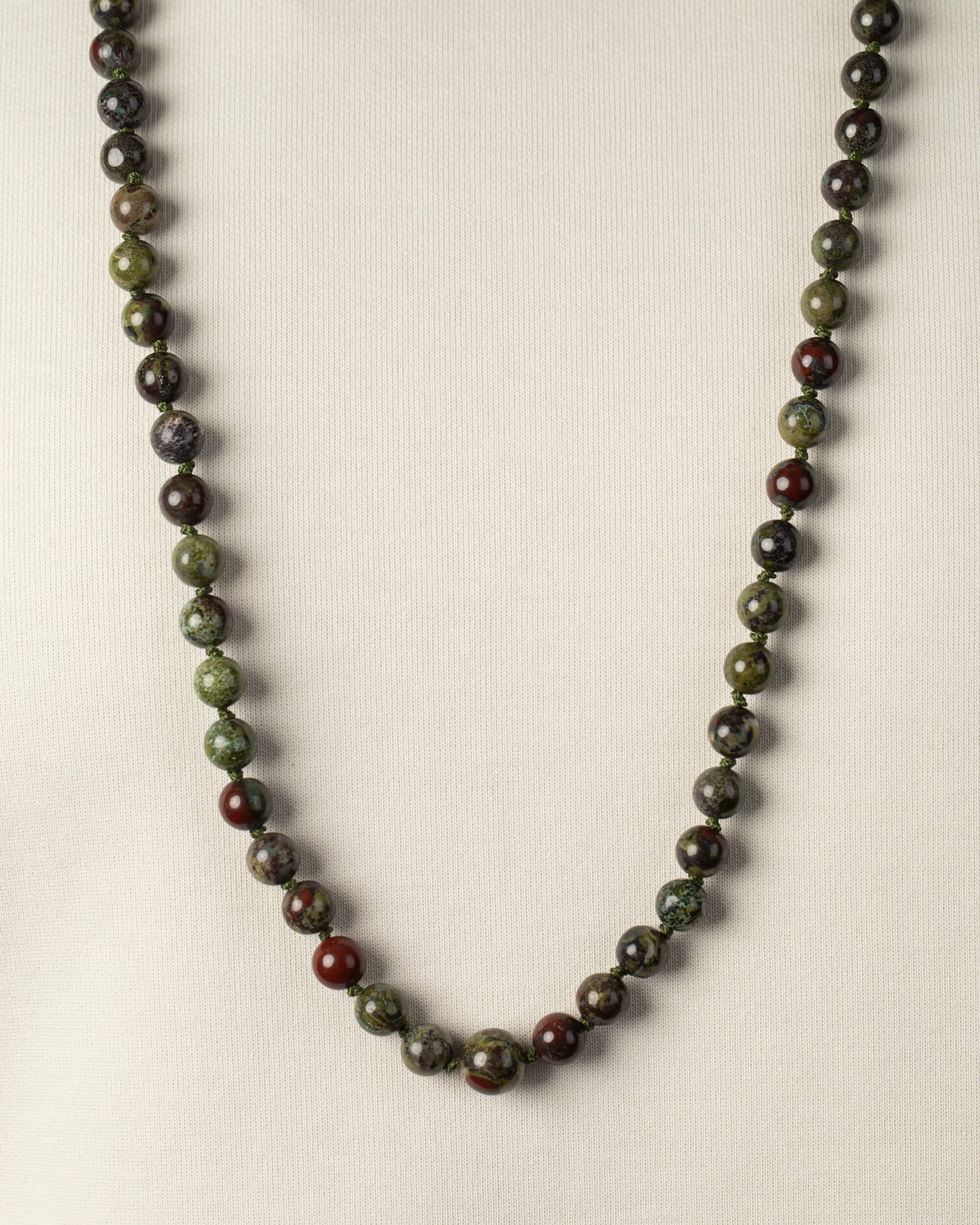 Codificador Doble Jaspe Sangre de Dragón 90 Cuentas - Poder Digno (Agesta)