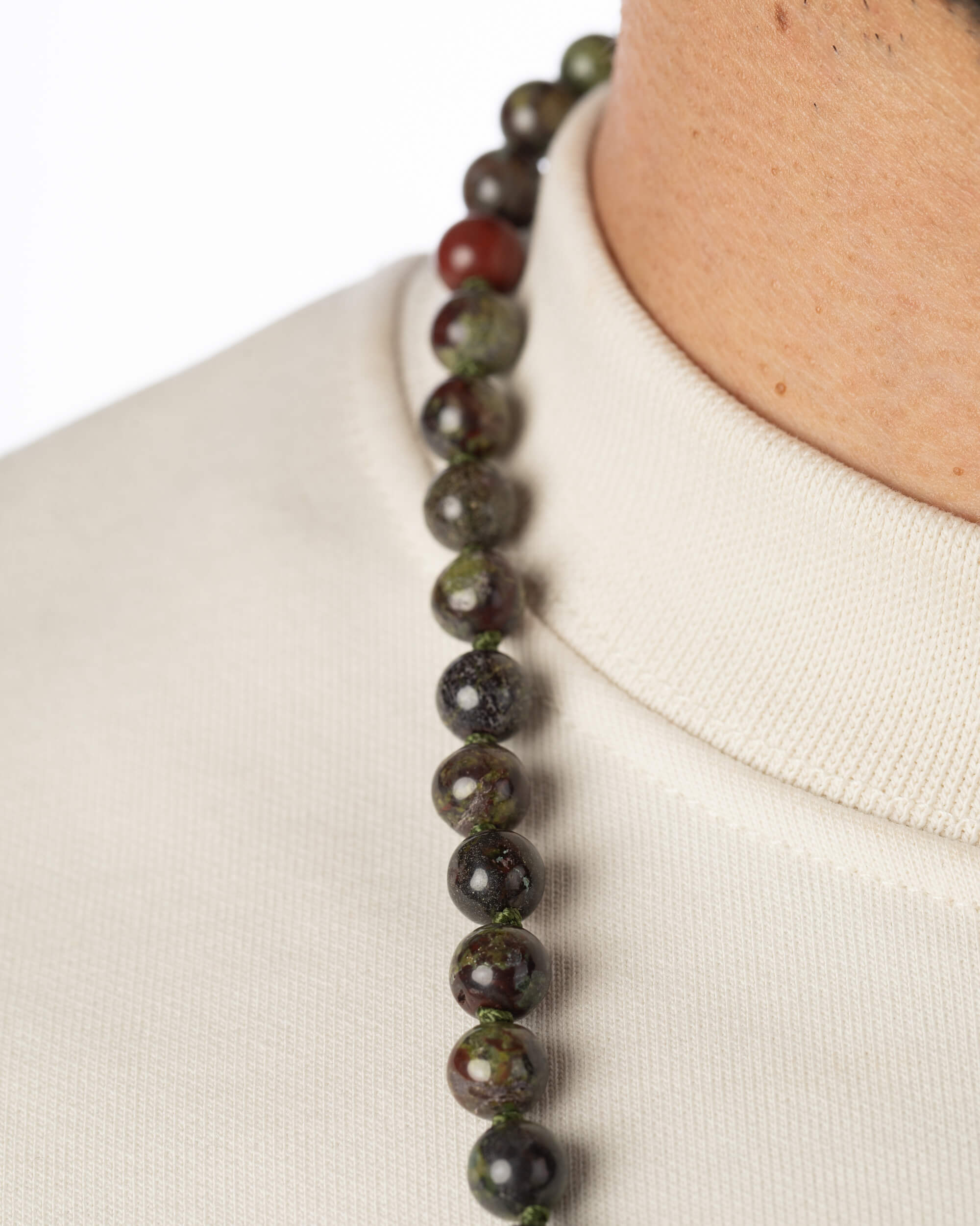 Codificador Doble Jaspe Sangre de Dragón 90 Cuentas - Poder Digno (Agesta)