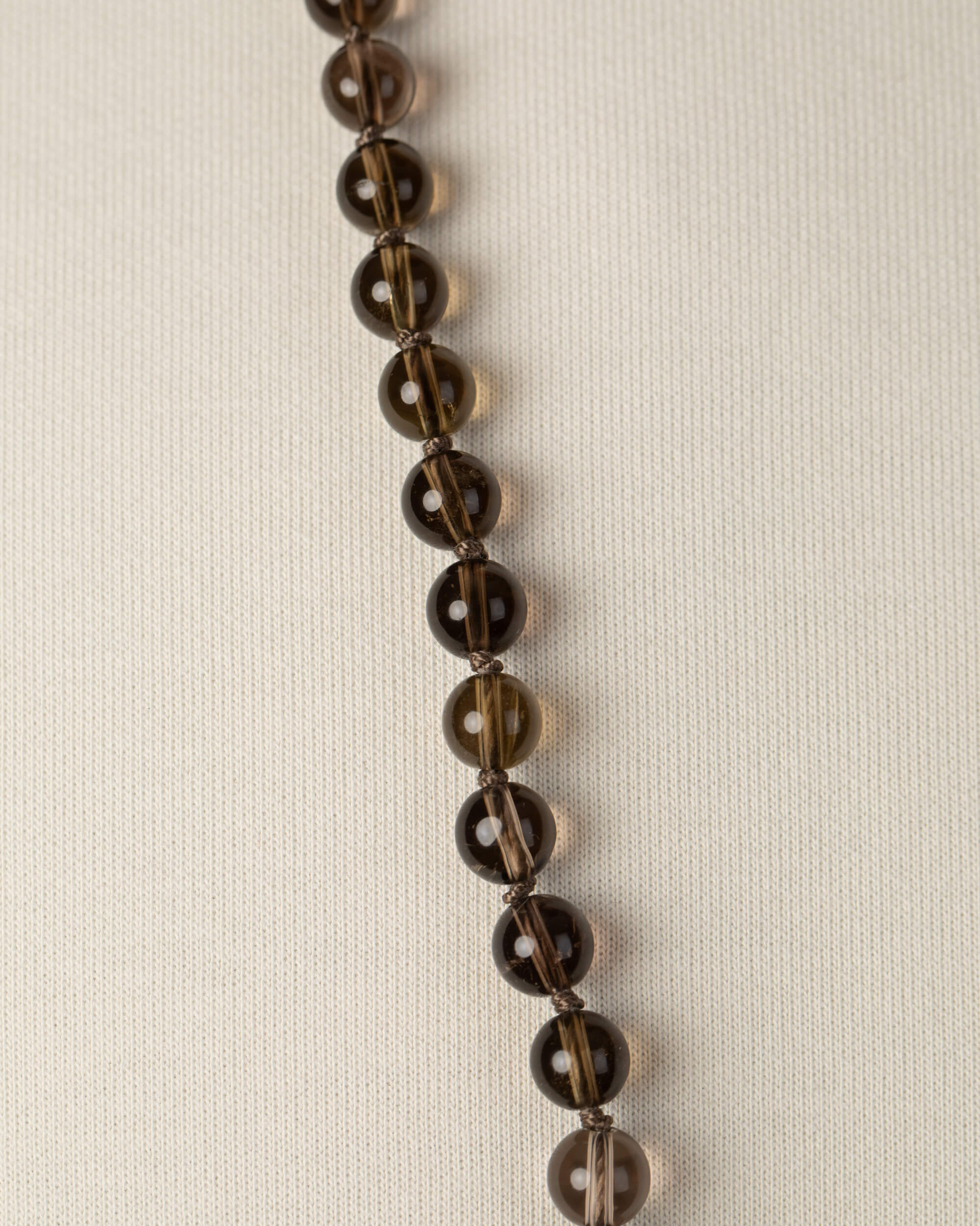 Codificador Doble Cuarzo Ahumado 90 Cuentas - Anclaje y Presencia (Agesta)