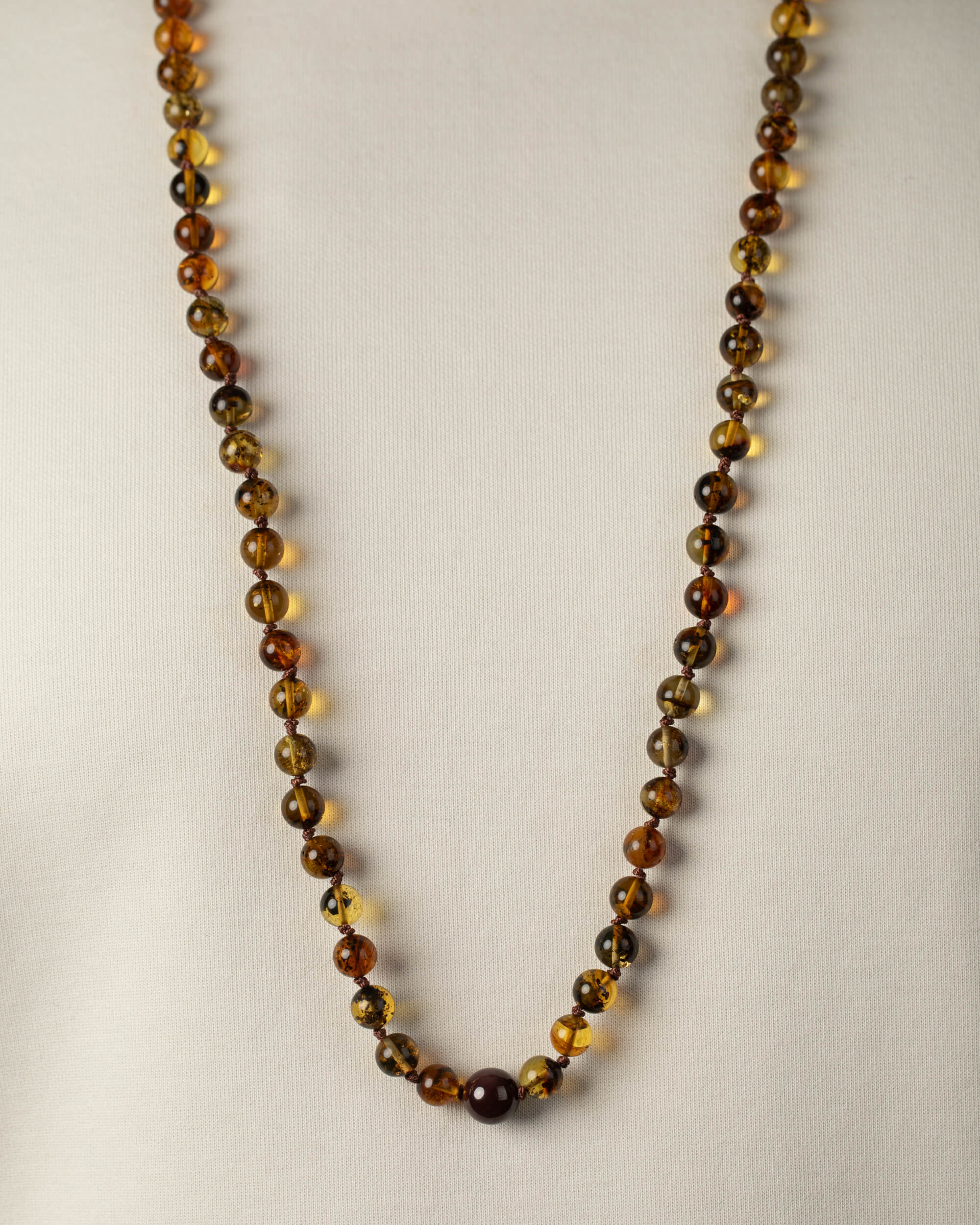 Codificador Doble Ámbar y Granate Estrella 90 Cuentas - Fuerza Suave (Agesta)