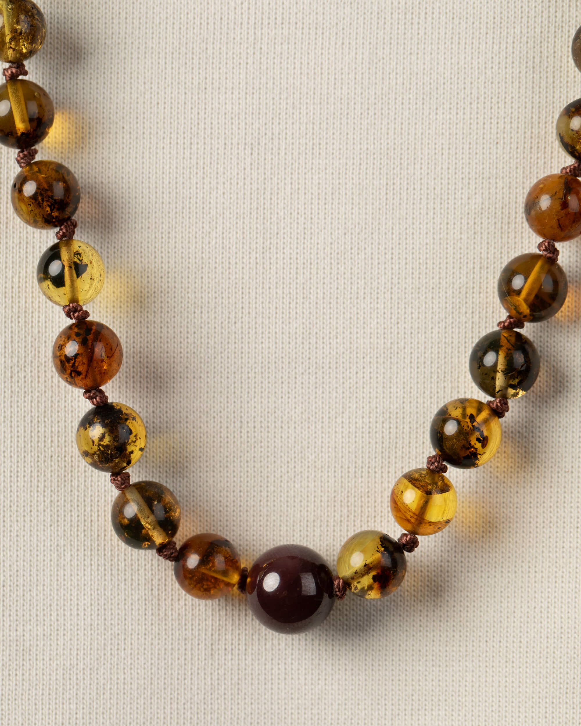 Codificador Doble Ámbar y Granate Estrella 90 Cuentas - Fuerza Suave (Agesta)