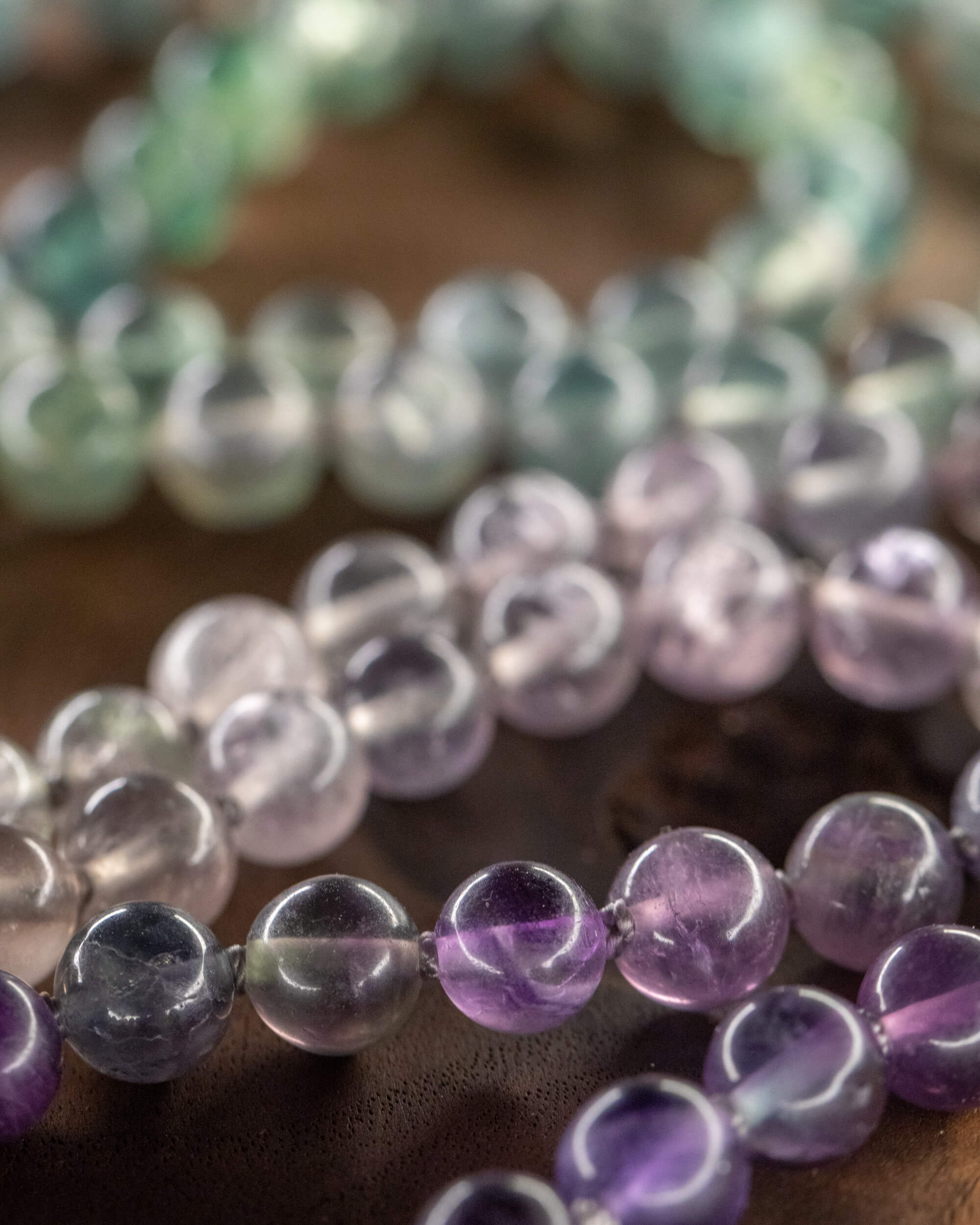 Japa Mala de Fluorita (8 mm)